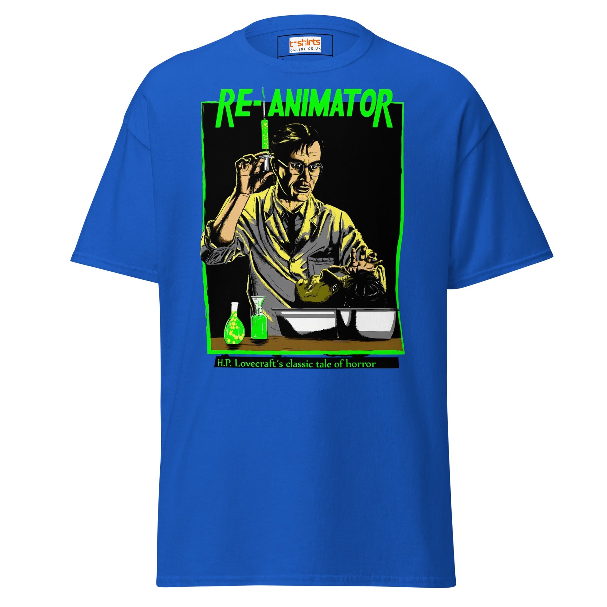 Re - Animator T-Shirt | Movie T-Shirt - Royal - T-Shirts Online
