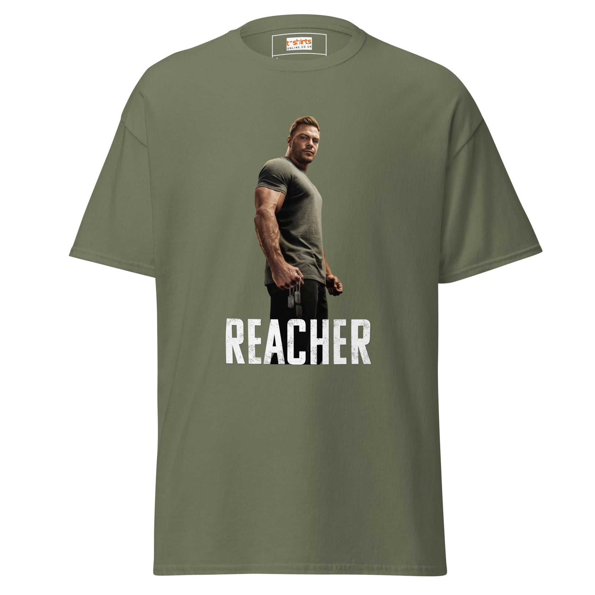 Reacher | TV Movie T-Shirt - Military Green - T-Shirts Online
