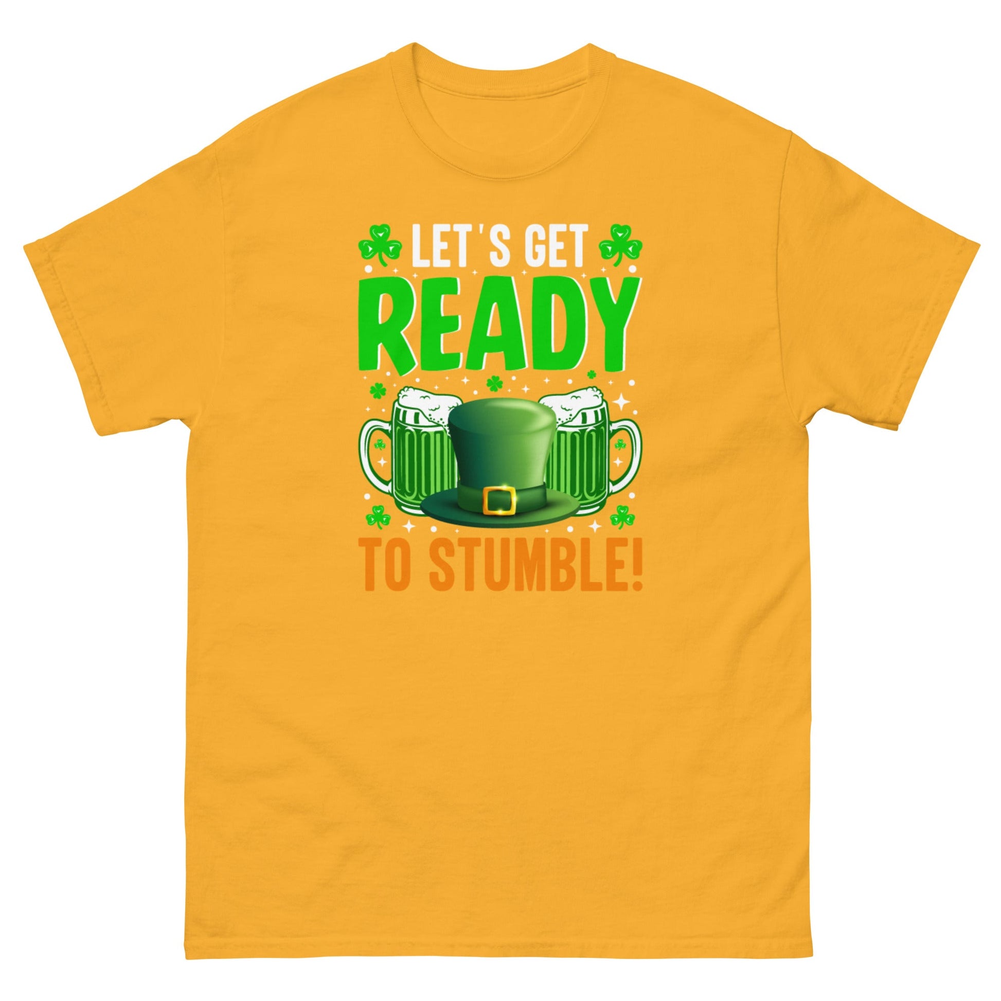 Ready to Stumble | St Patrick's Day T-Shirt - Gold - T-Shirts Online