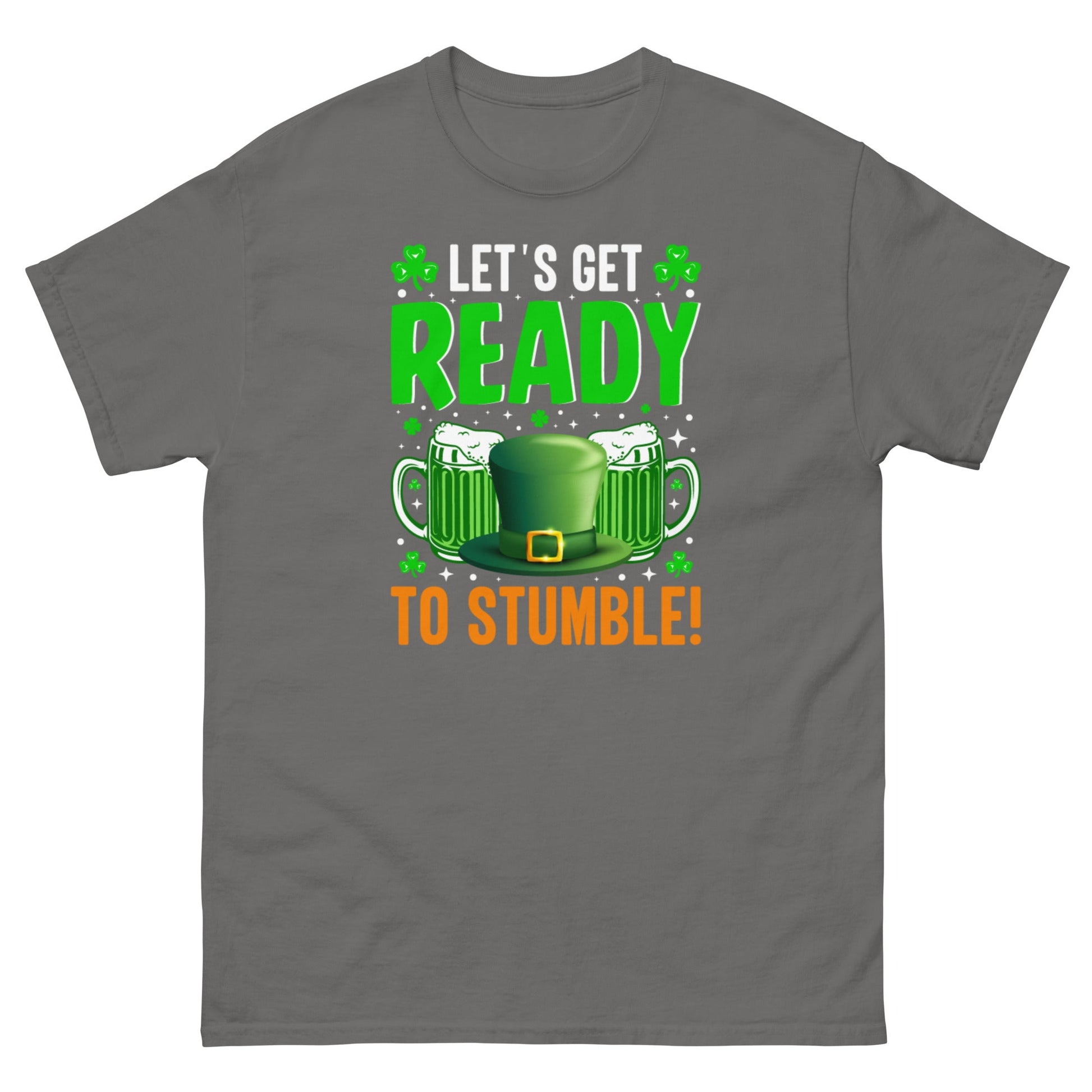 Ready to Stumble | St Patrick's Day T-Shirt - Charcoal - T-Shirts Online