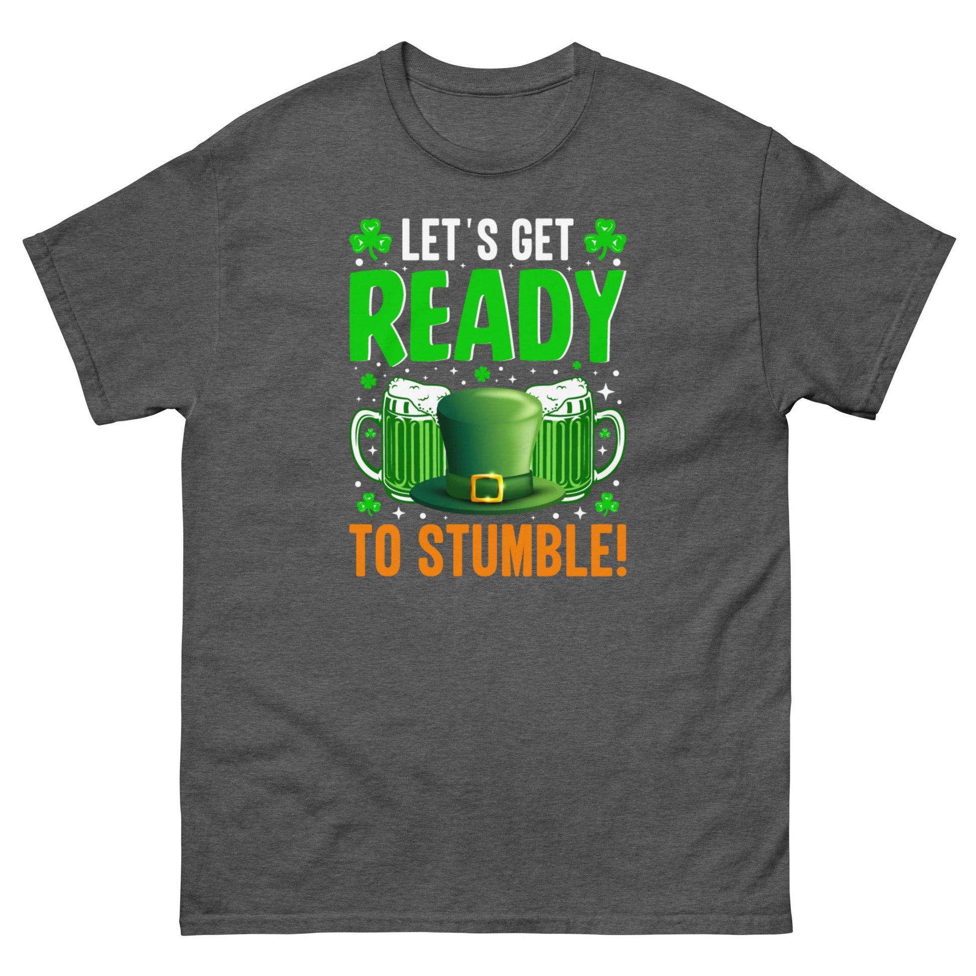 Ready to Stumble | St Patrick's Day T-Shirt - Dark Heather - T-Shirts Online