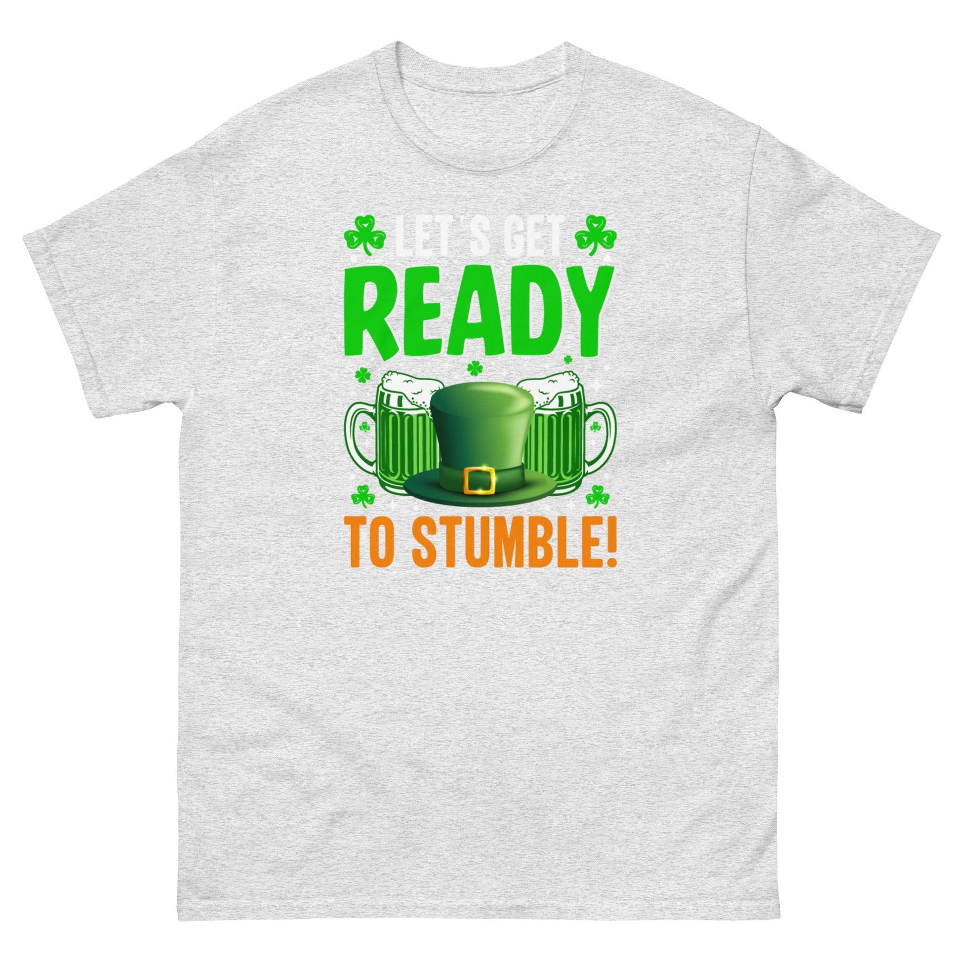 Ready to Stumble | St Patrick's Day T-Shirt - Ash - T-Shirts Online