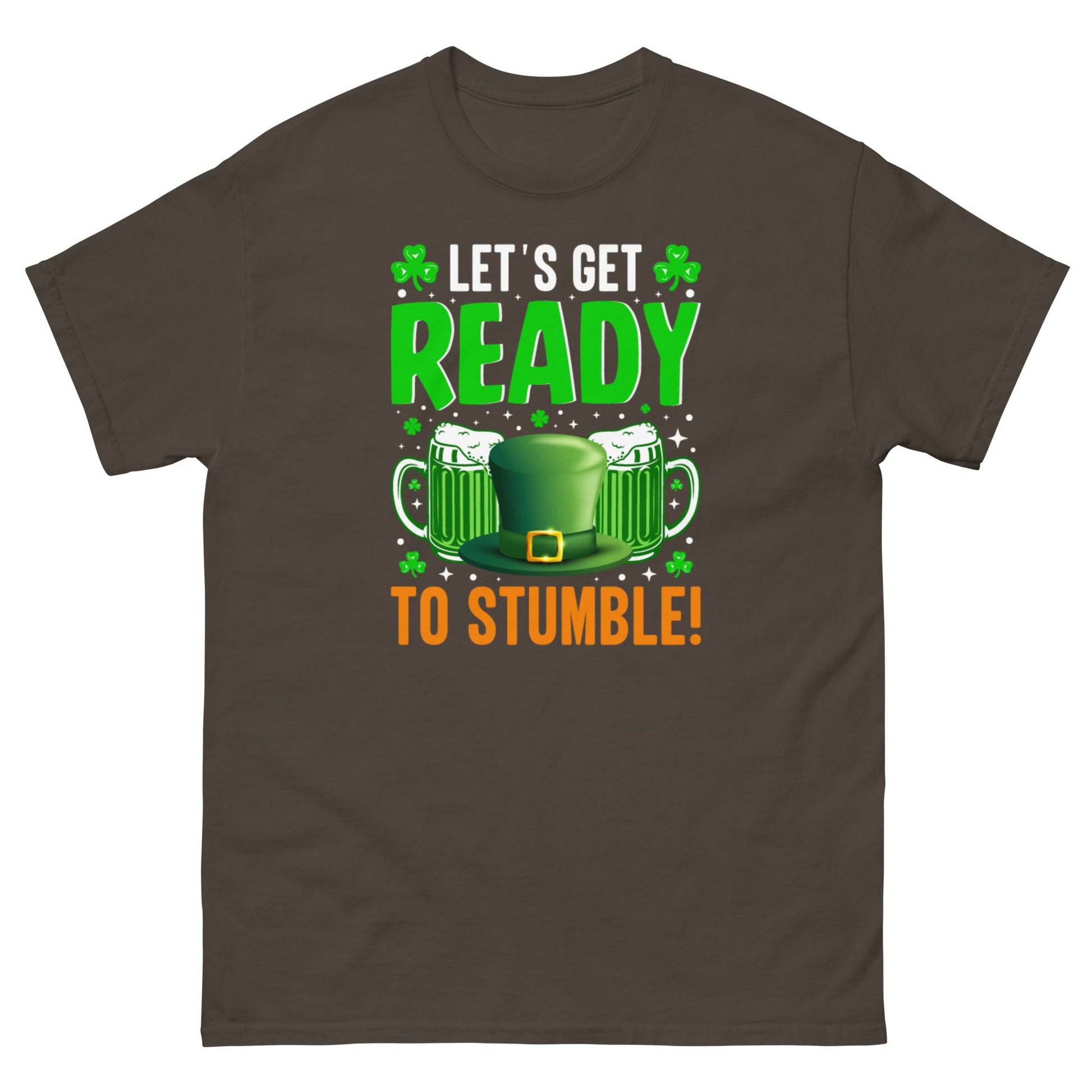 Ready to Stumble | St Patrick's Day T-Shirt - Dark Chocolate - T-Shirts Online