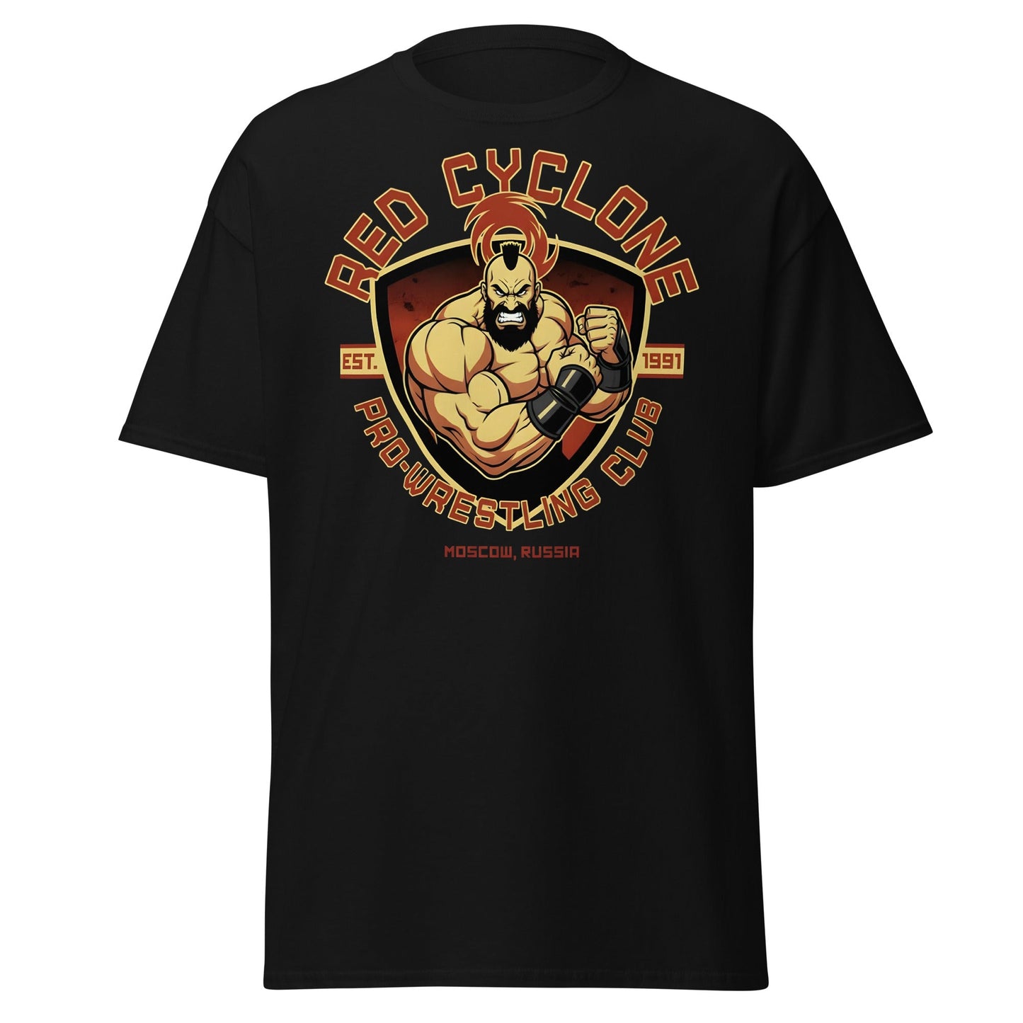 Red Cyclone Pro - Wrestling Club T-Shirt - Black - T-Shirts Online