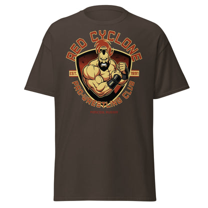 Red Cyclone Pro - Wrestling Club T-Shirt - Dark Chocolate - T-Shirts Online