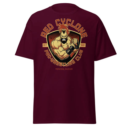 Red Cyclone Pro - Wrestling Club T-Shirt - Maroon - T-Shirts Online