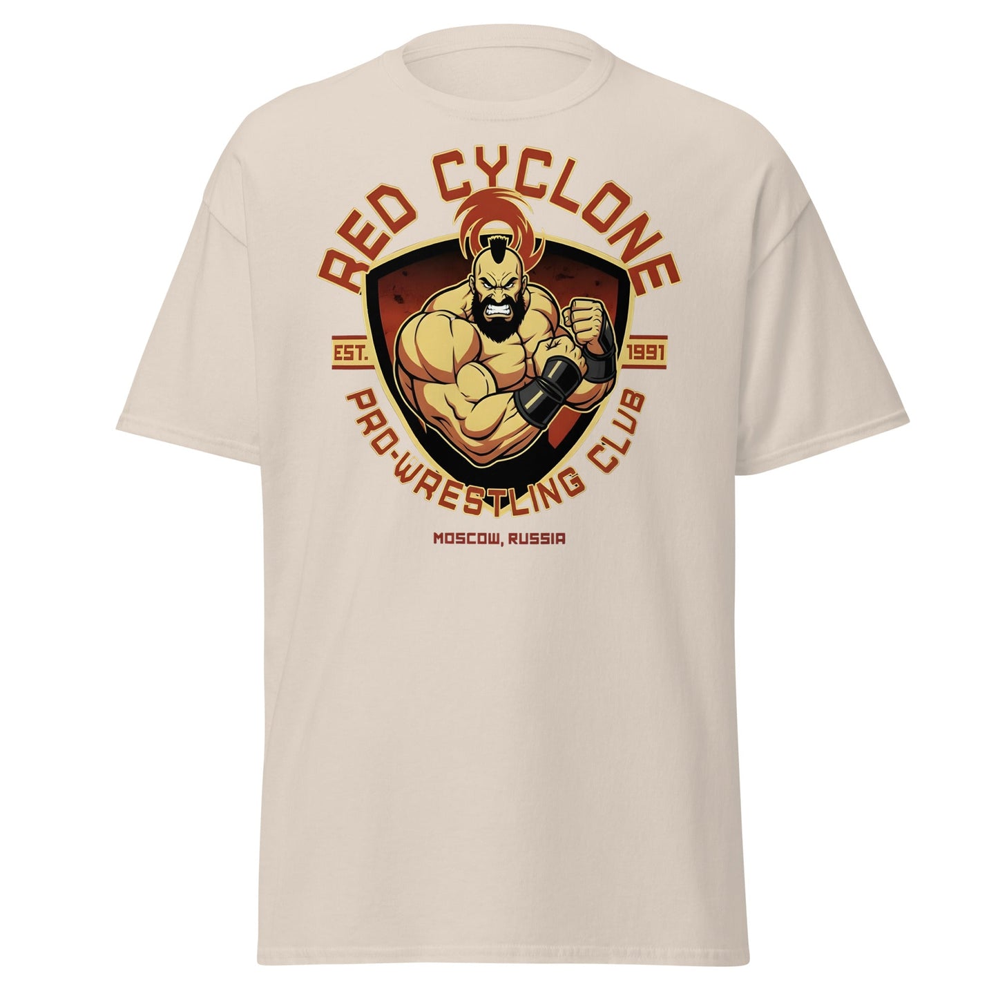 Red Cyclone Pro - Wrestling Club T-Shirt - Natural - T-Shirts Online