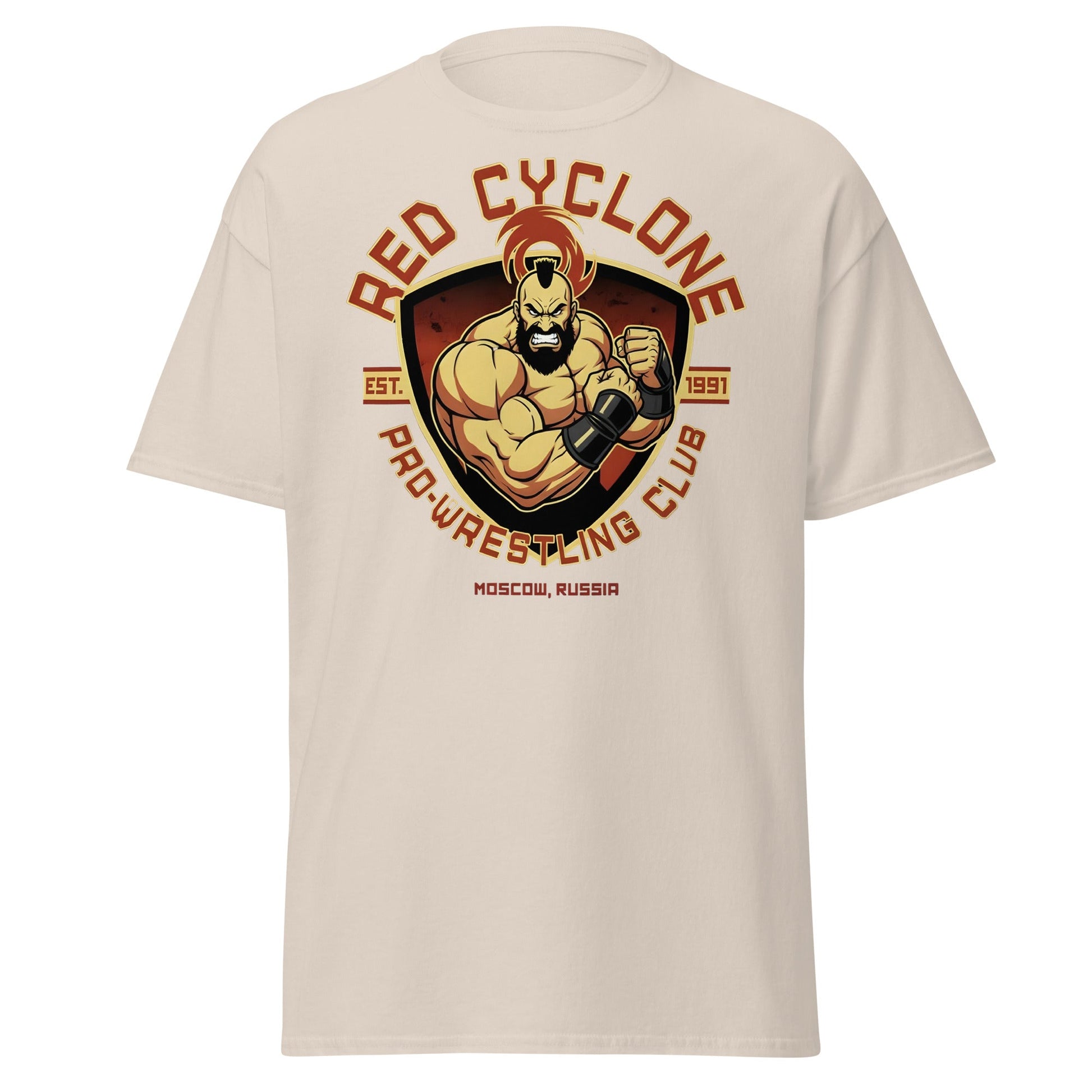 Red Cyclone Pro - Wrestling Club T-Shirt - Natural - T-Shirts Online
