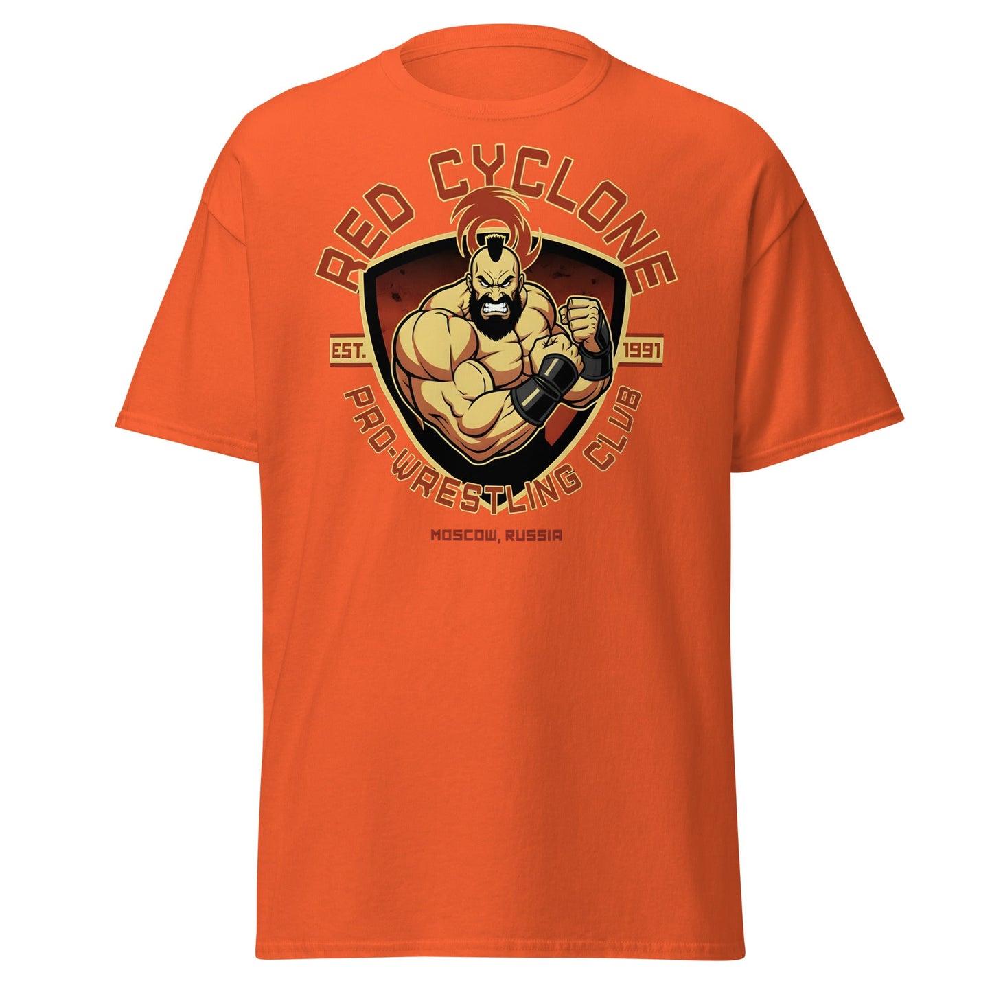 Red Cyclone Pro - Wrestling Club T-Shirt - Orange - T-Shirts Online