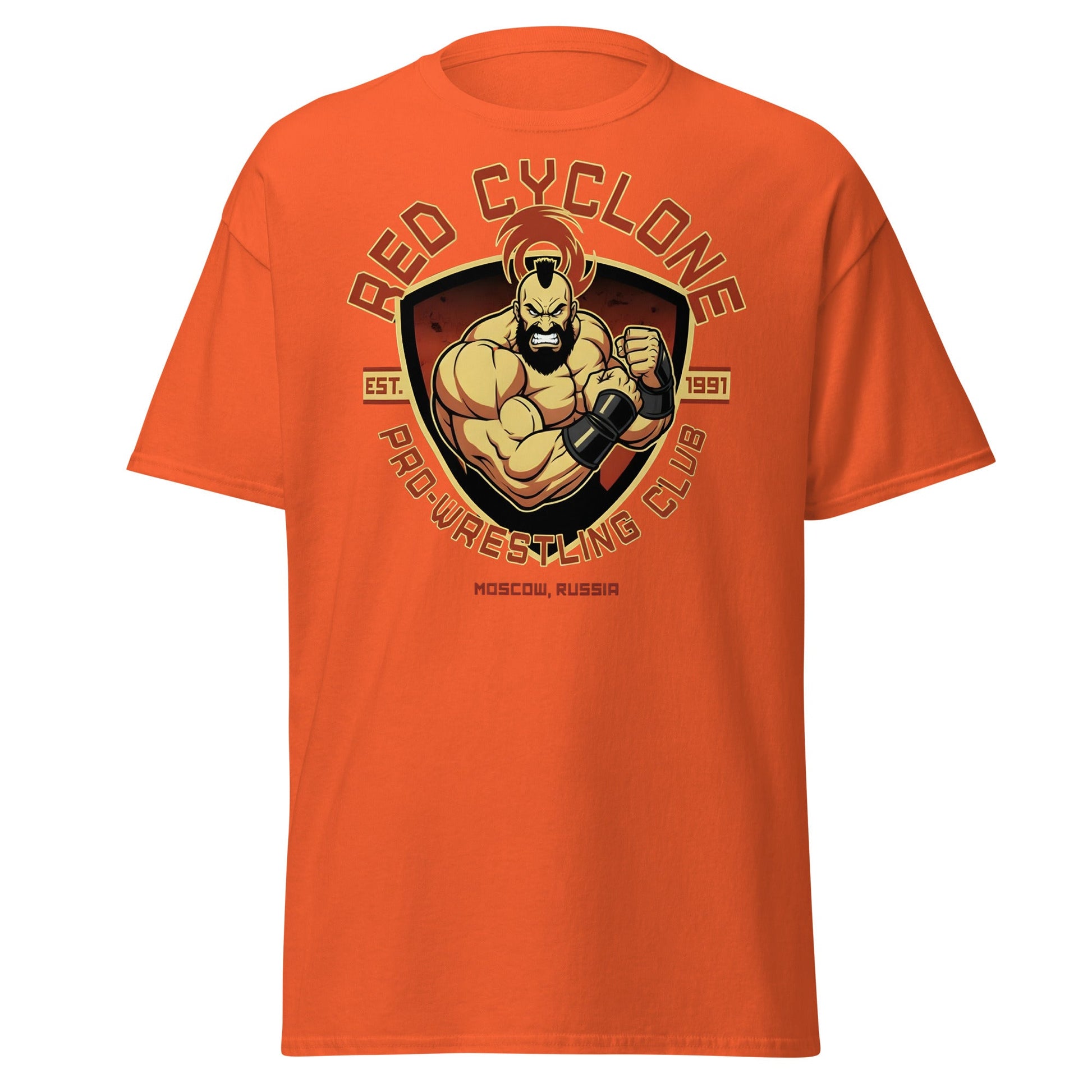 Red Cyclone Pro - Wrestling Club T-Shirt - Orange - T-Shirts Online