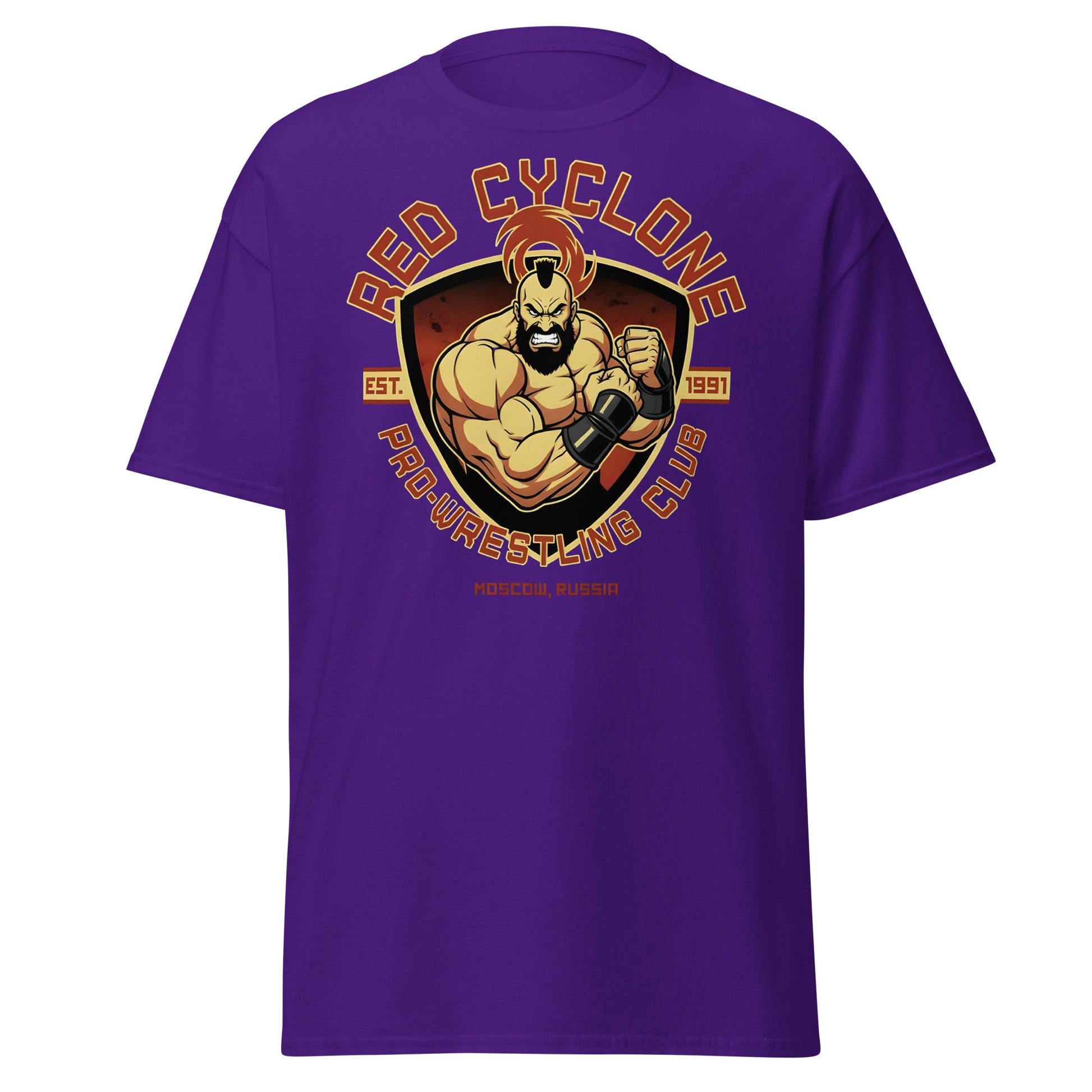 Red Cyclone Pro - Wrestling Club T-Shirt - Purple - T-Shirts Online