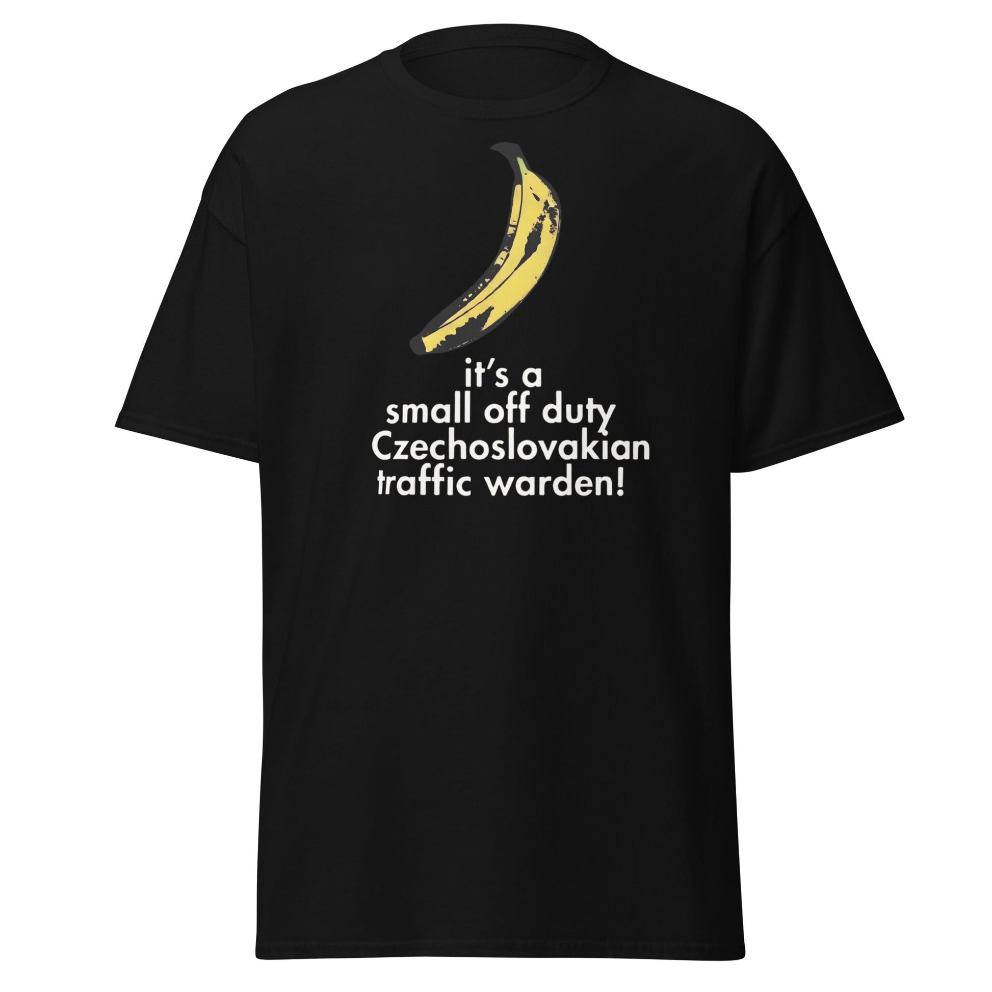 Red Dwarf Banana T-Shirt - Small Off Duty Traffic Warden Tee - Black - T-Shirts Online
