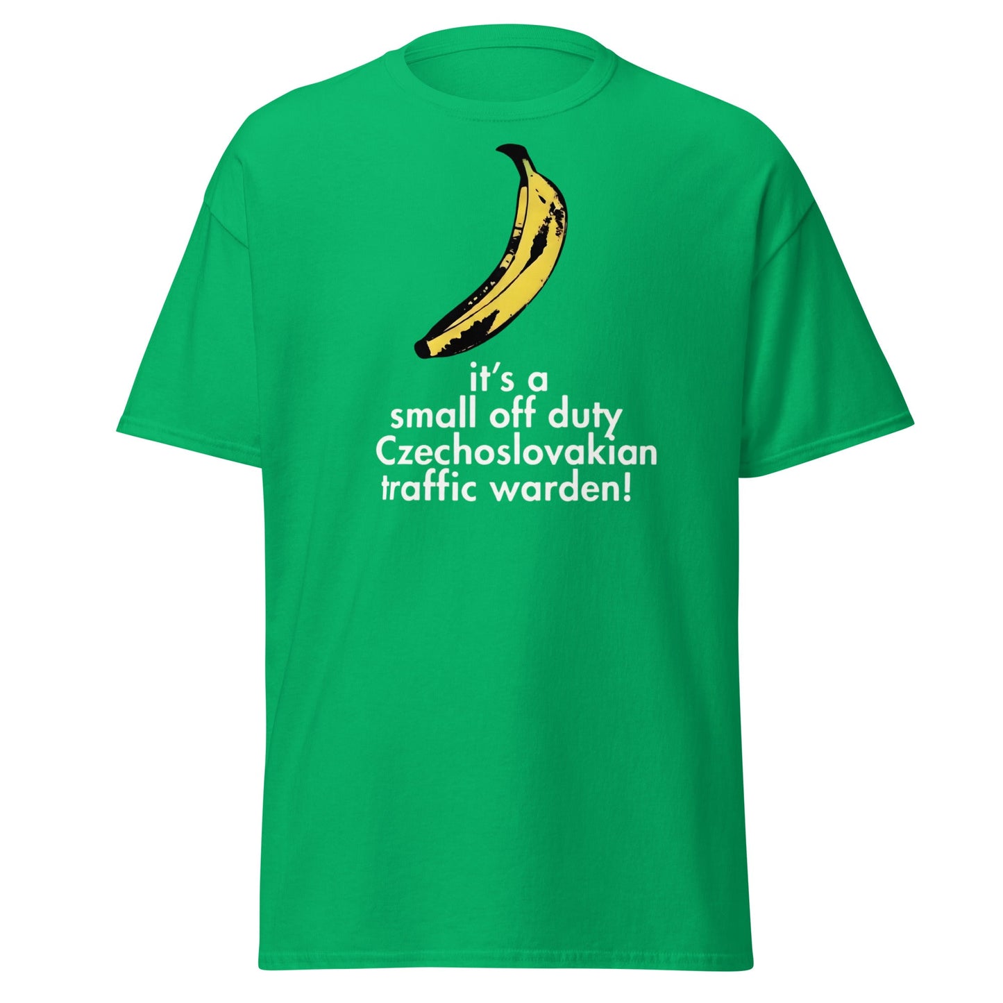 Red Dwarf Banana T-Shirt - Small Off Duty Traffic Warden Tee - Irish Green - T-Shirts Online