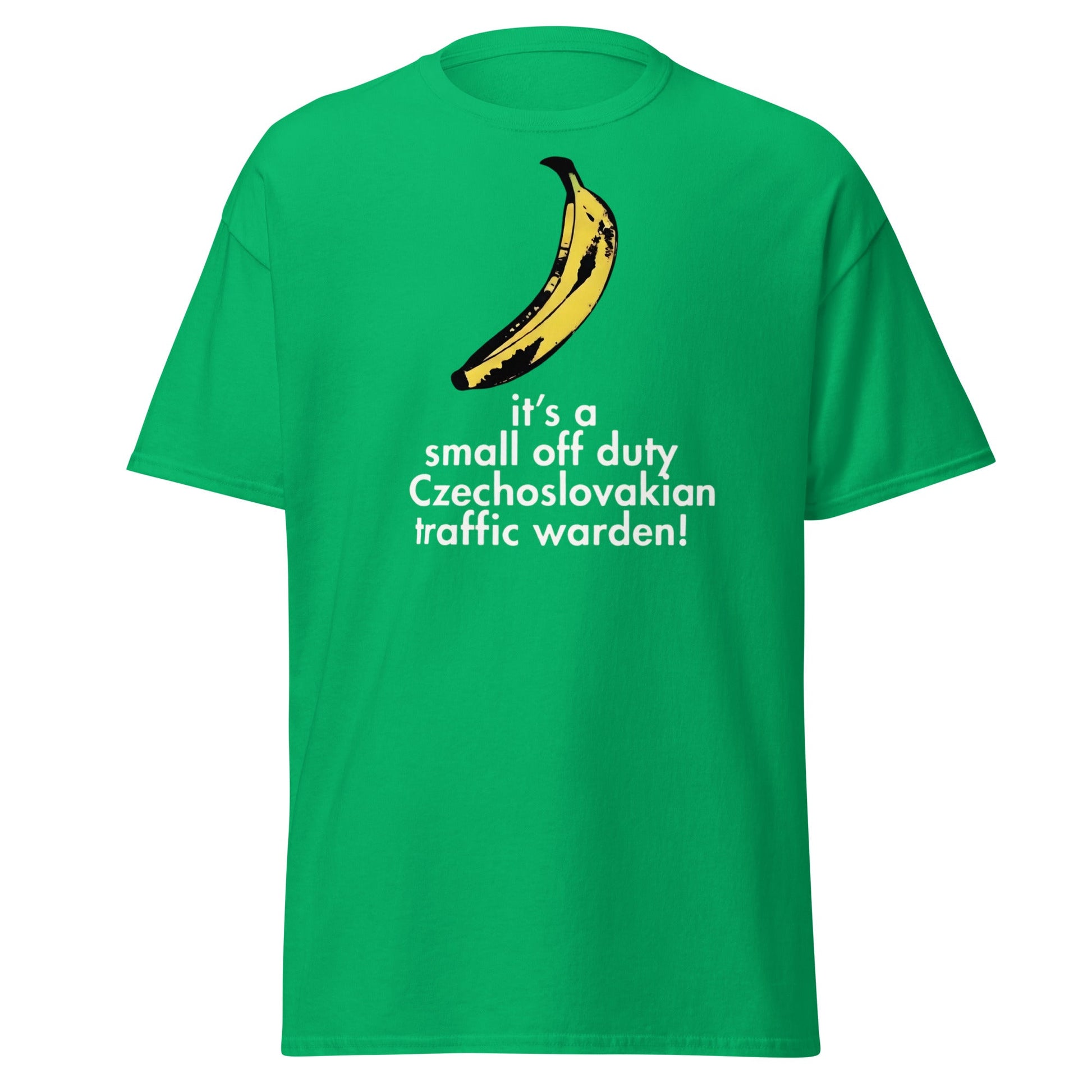 Red Dwarf Banana T-Shirt - Small Off Duty Traffic Warden Tee - Irish Green - T-Shirts Online
