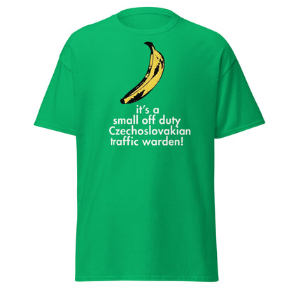 Red Dwarf Banana T-Shirt - Small Off Duty Traffic Warden Tee - Irish Green - T-Shirts Online