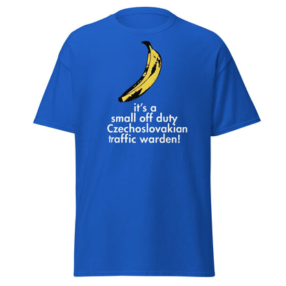 Red Dwarf Banana T-Shirt - Small Off Duty Traffic Warden Tee - Royal - T-Shirts Online