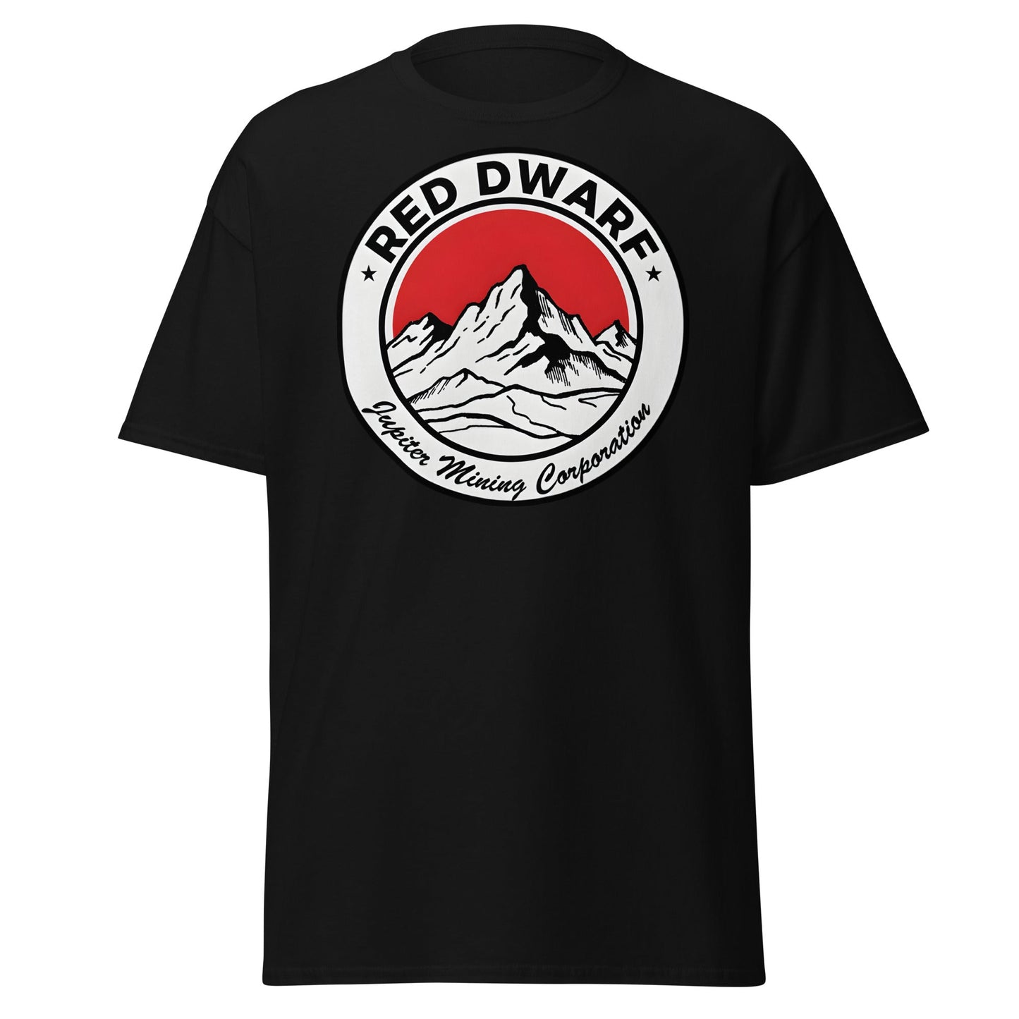 Red Dwarf Jupiter Mining Corporation T-Shirt - Sci - Fi Fan Tee - Black - T-Shirts Online