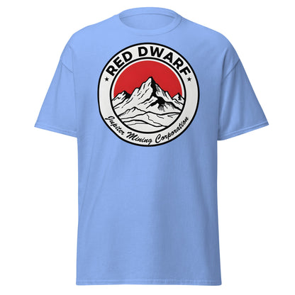 Red Dwarf Jupiter Mining Corporation T-Shirt - Sci - Fi Fan Tee - Carolina Blue - T-Shirts Online