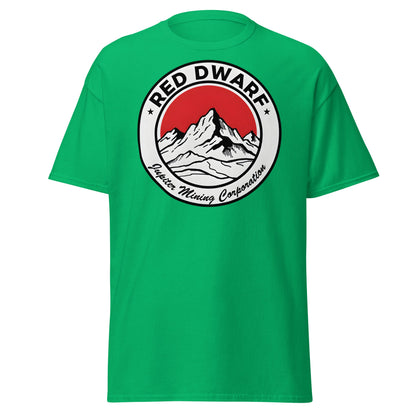 Red Dwarf Jupiter Mining Corporation T-Shirt - Sci - Fi Fan Tee - Irish Green - T-Shirts Online