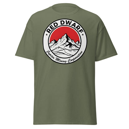 Red Dwarf Jupiter Mining Corporation T-Shirt - Sci - Fi Fan Tee - Military Green - T-Shirts Online