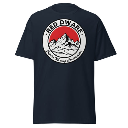 Red Dwarf Jupiter Mining Corporation T-Shirt - Sci - Fi Fan Tee - Navy - T-Shirts Online