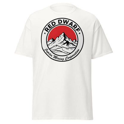 Red Dwarf Jupiter Mining Corporation T-Shirt - Sci - Fi Fan Tee - White - T-Shirts Online