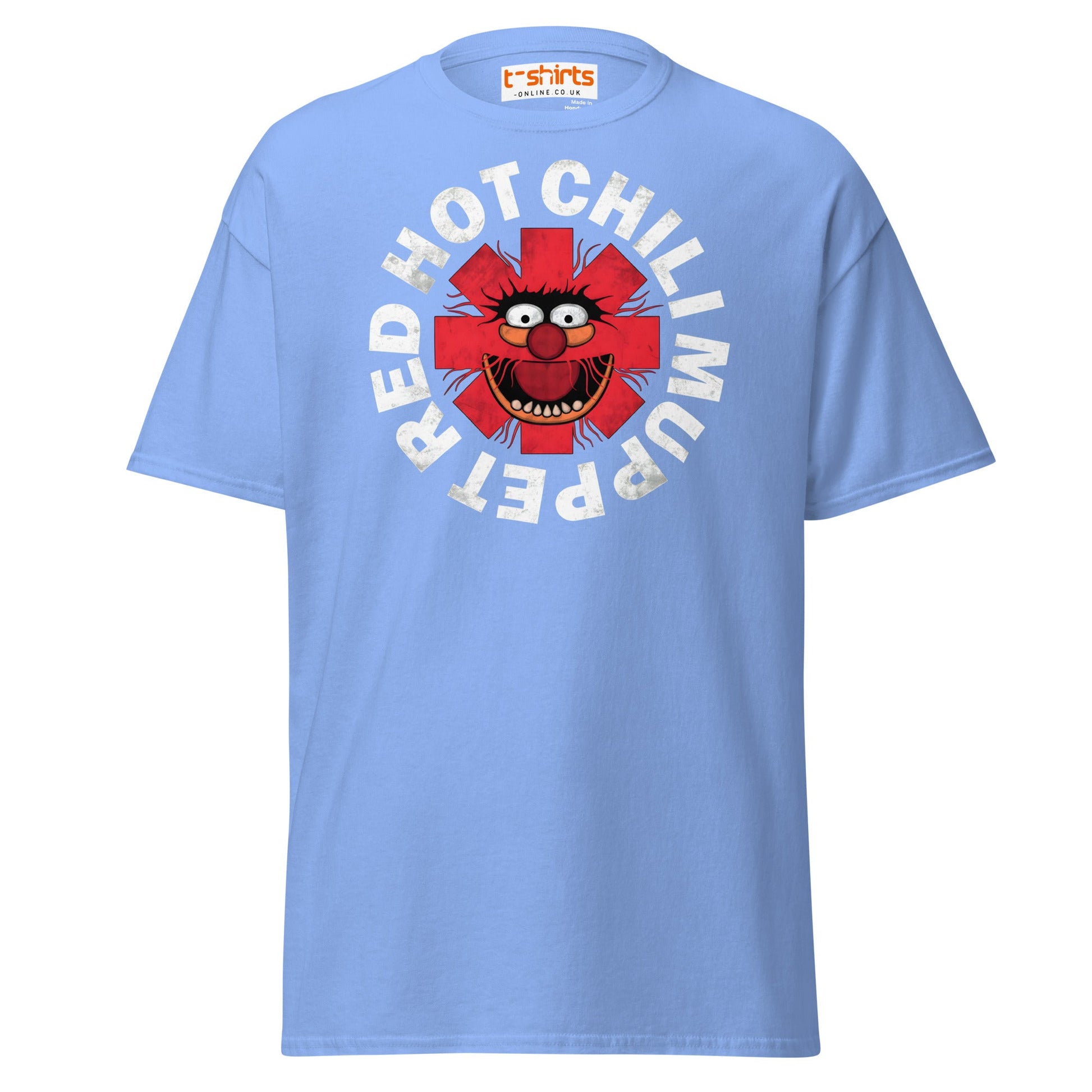 Red Hot Chili Muppet T-Shirt | Funny Band Parody Tee - Carolina Blue - T-Shirts Online