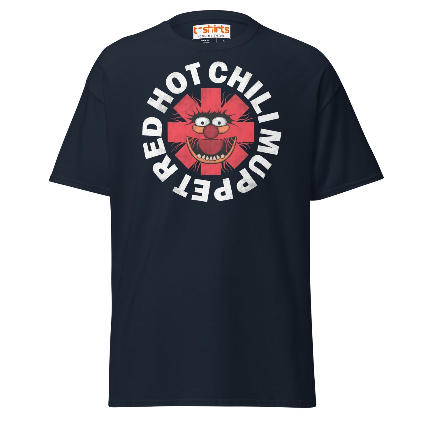 Red Hot Chili Muppet T-Shirt | Funny Band Parody Tee - Navy - T-Shirts Online