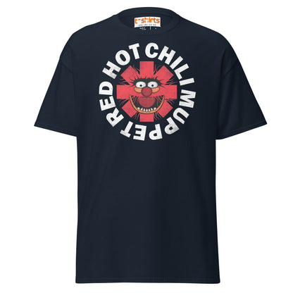 Red Hot Chili Muppet T-Shirt | Funny Band Parody Tee - Navy - T-Shirts Online