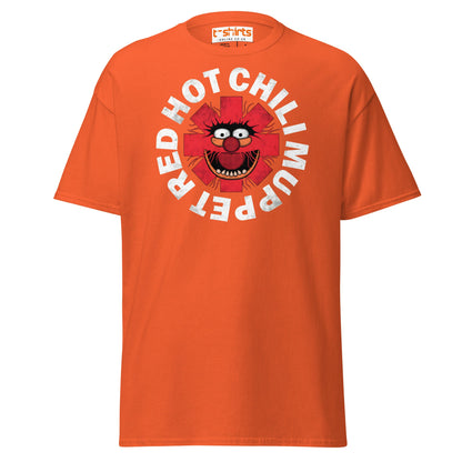 Red Hot Chili Muppet T-Shirt | Funny Band Parody Tee - Orange - T-Shirts Online