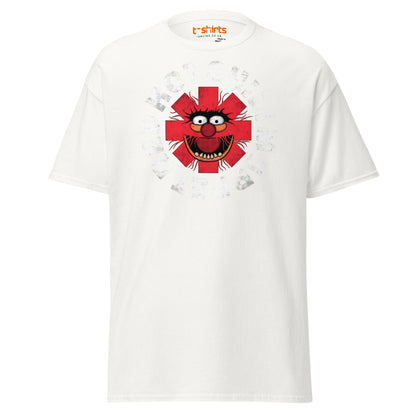 Red Hot Chili Muppet T-Shirt | Funny Band Parody Tee - White - T-Shirts Online