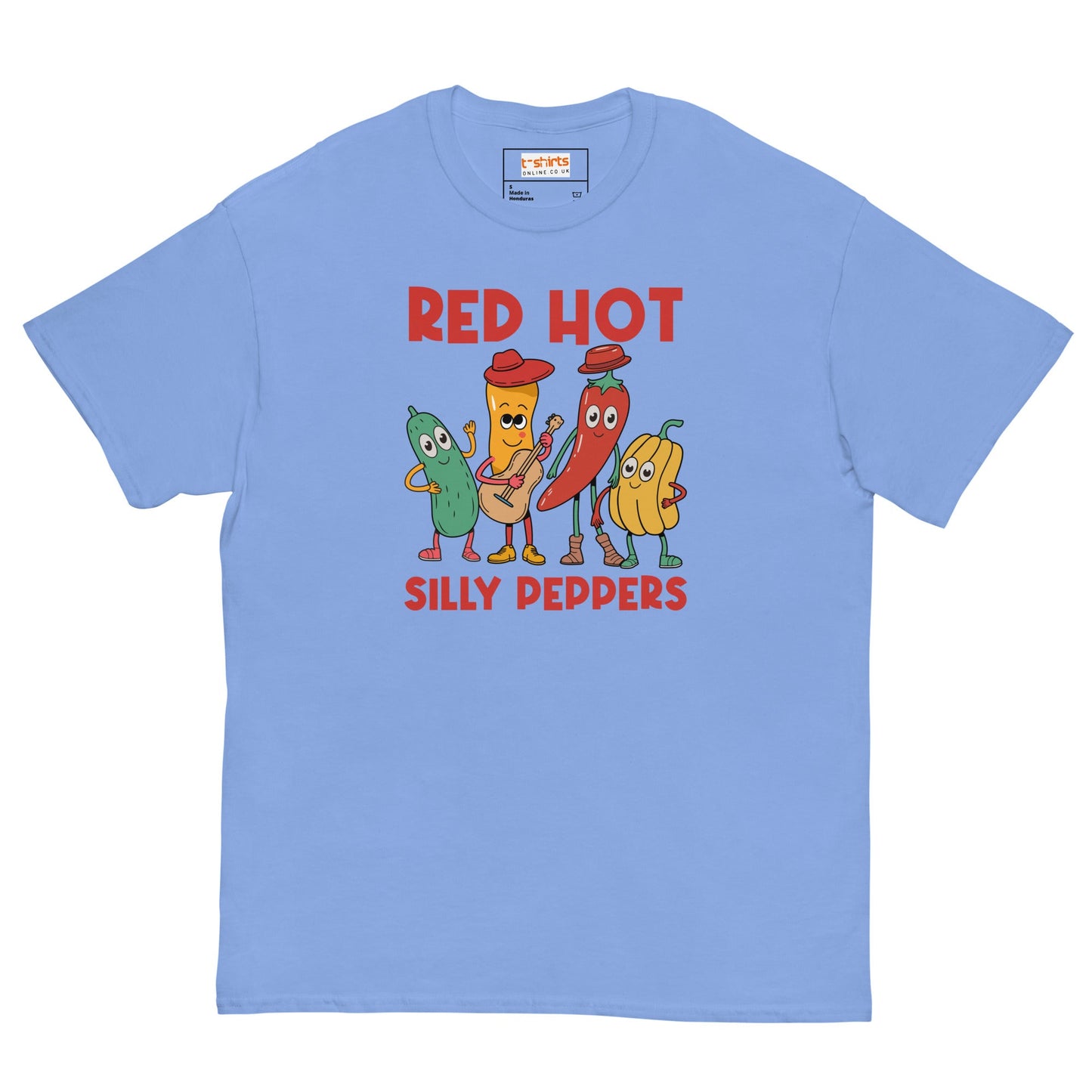 Red Hot Silly Peppers T-Shirt | Music Mashup Tee - Carolina Blue - T-Shirts Online