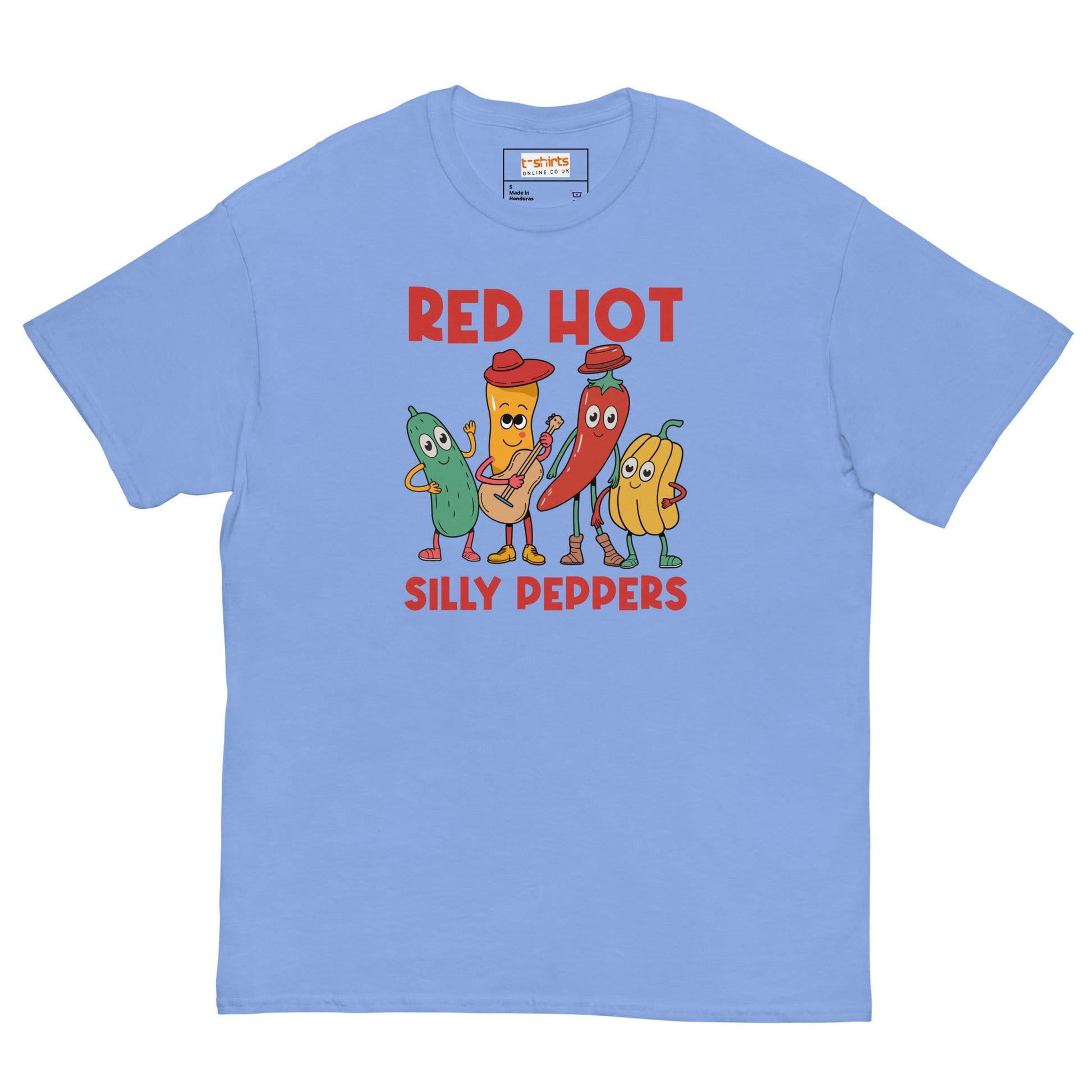 Red Hot Silly Peppers T-Shirt | Music Mashup Tee - Carolina Blue - T-Shirts Online