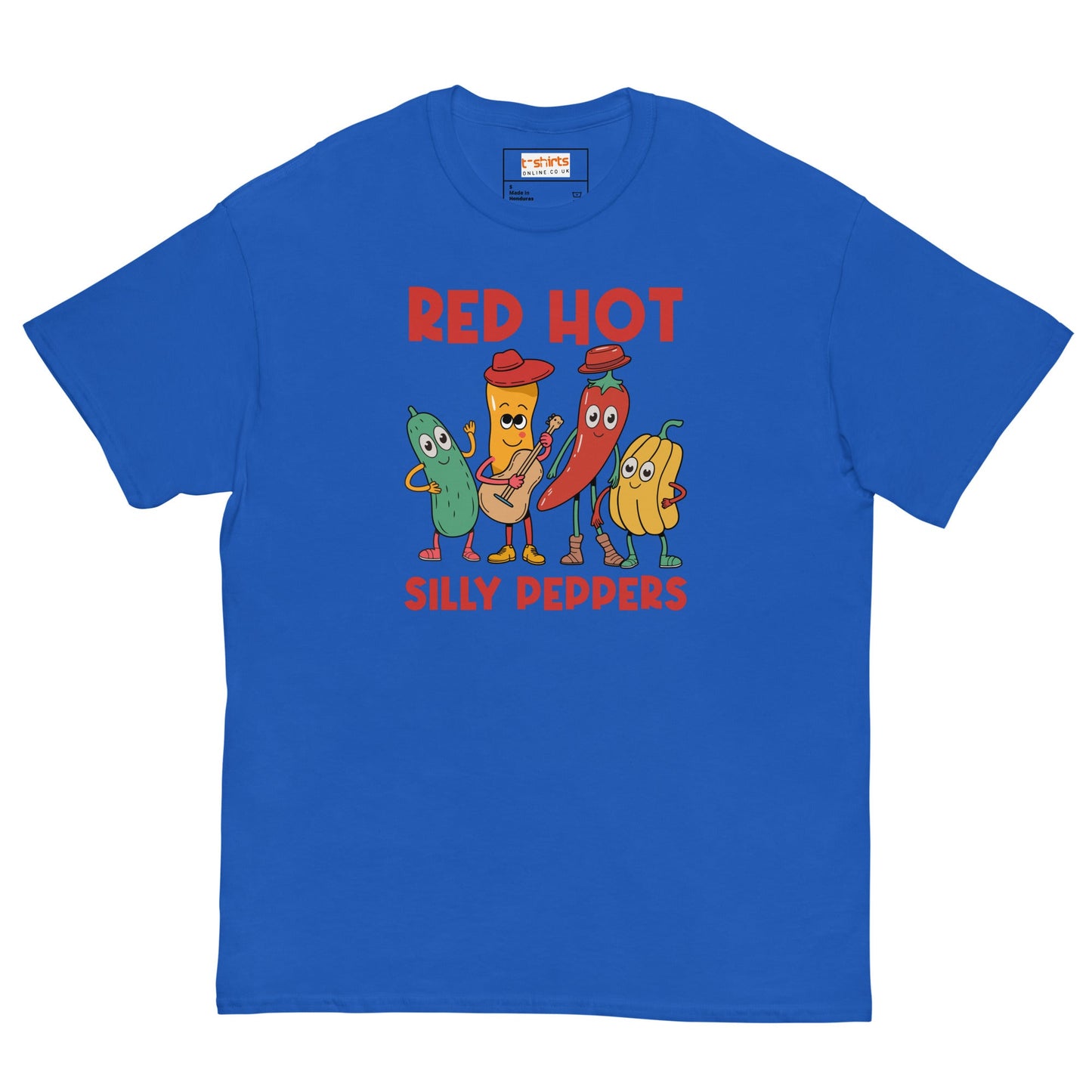 Red Hot Silly Peppers T-Shirt | Music Mashup Tee - Royal - T-Shirts Online