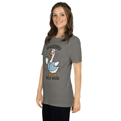Registered Silly Goose T-Shirt - Charcoal - T-Shirts Online
