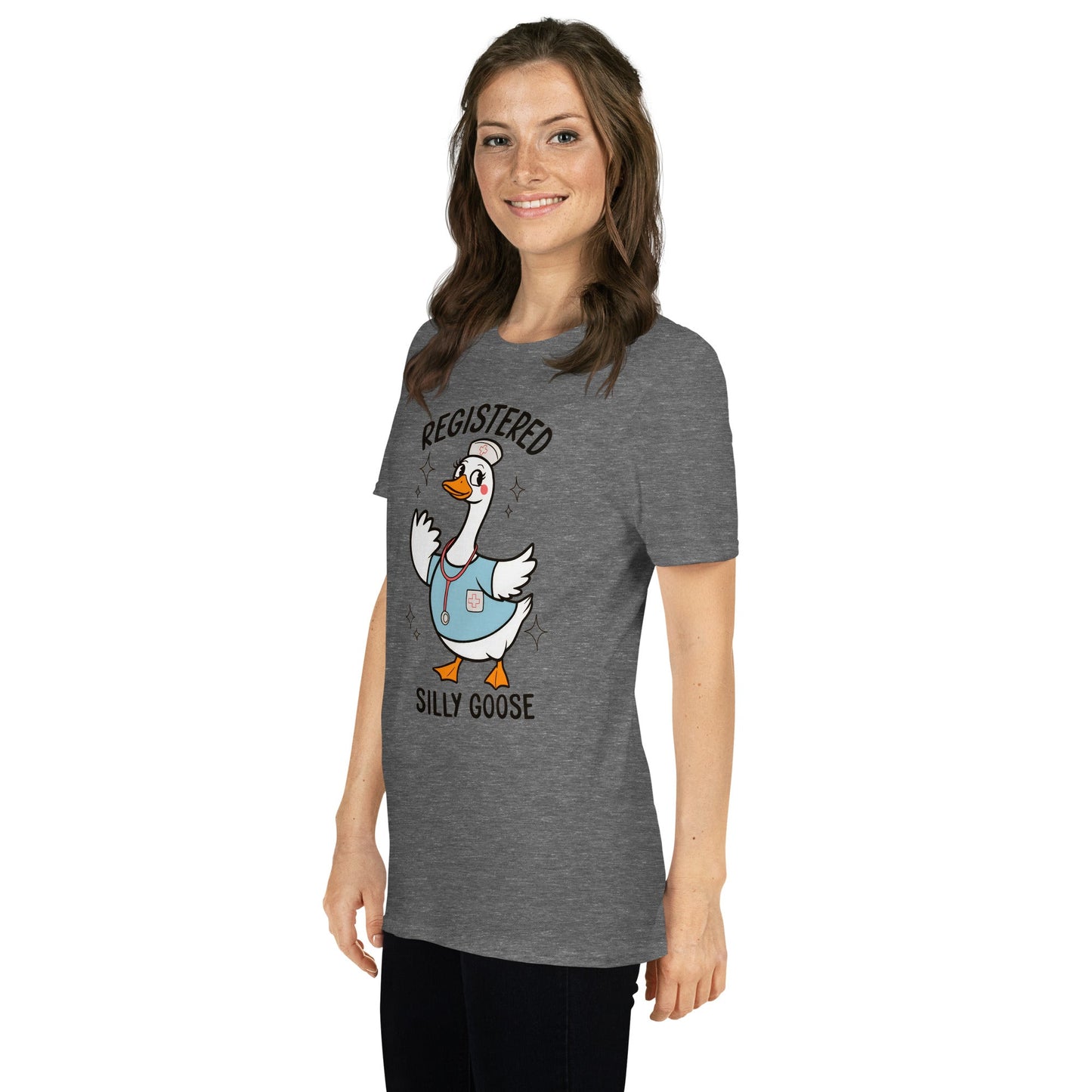 Registered Silly Goose T-Shirt - Graphite Heather - T-Shirts Online