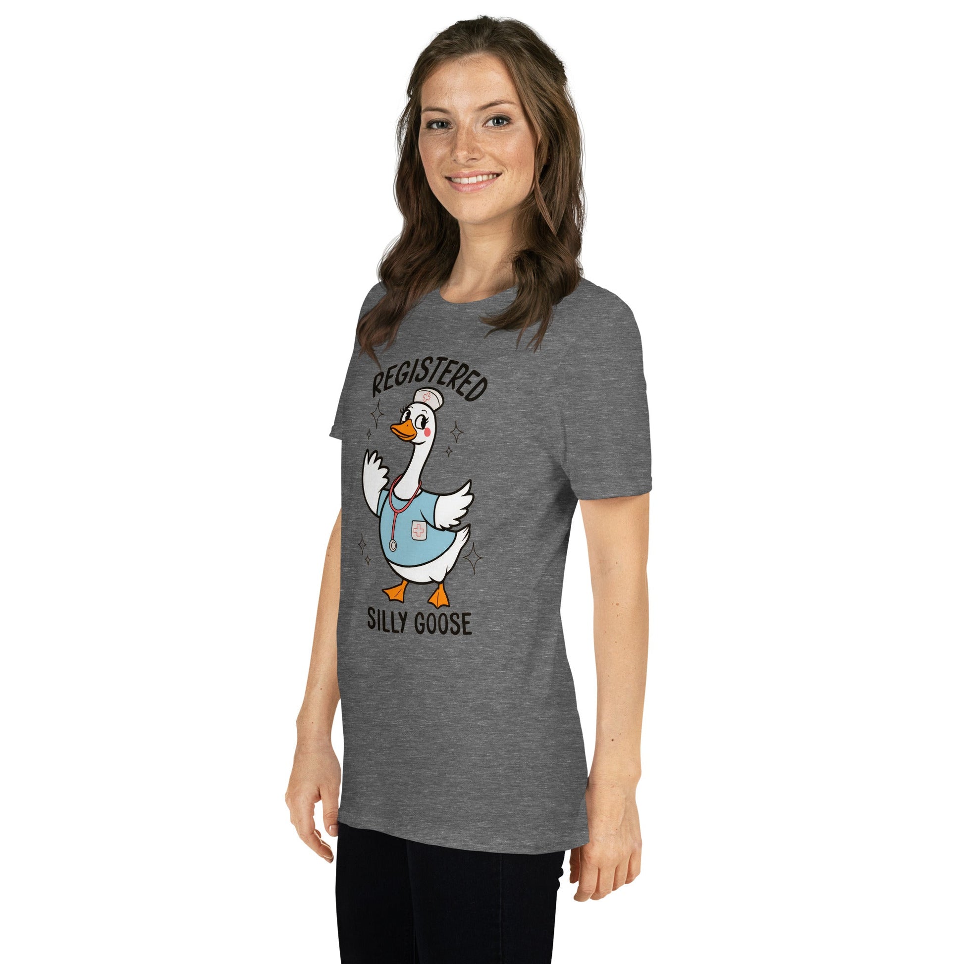 Registered Silly Goose T-Shirt - Graphite Heather - T-Shirts Online