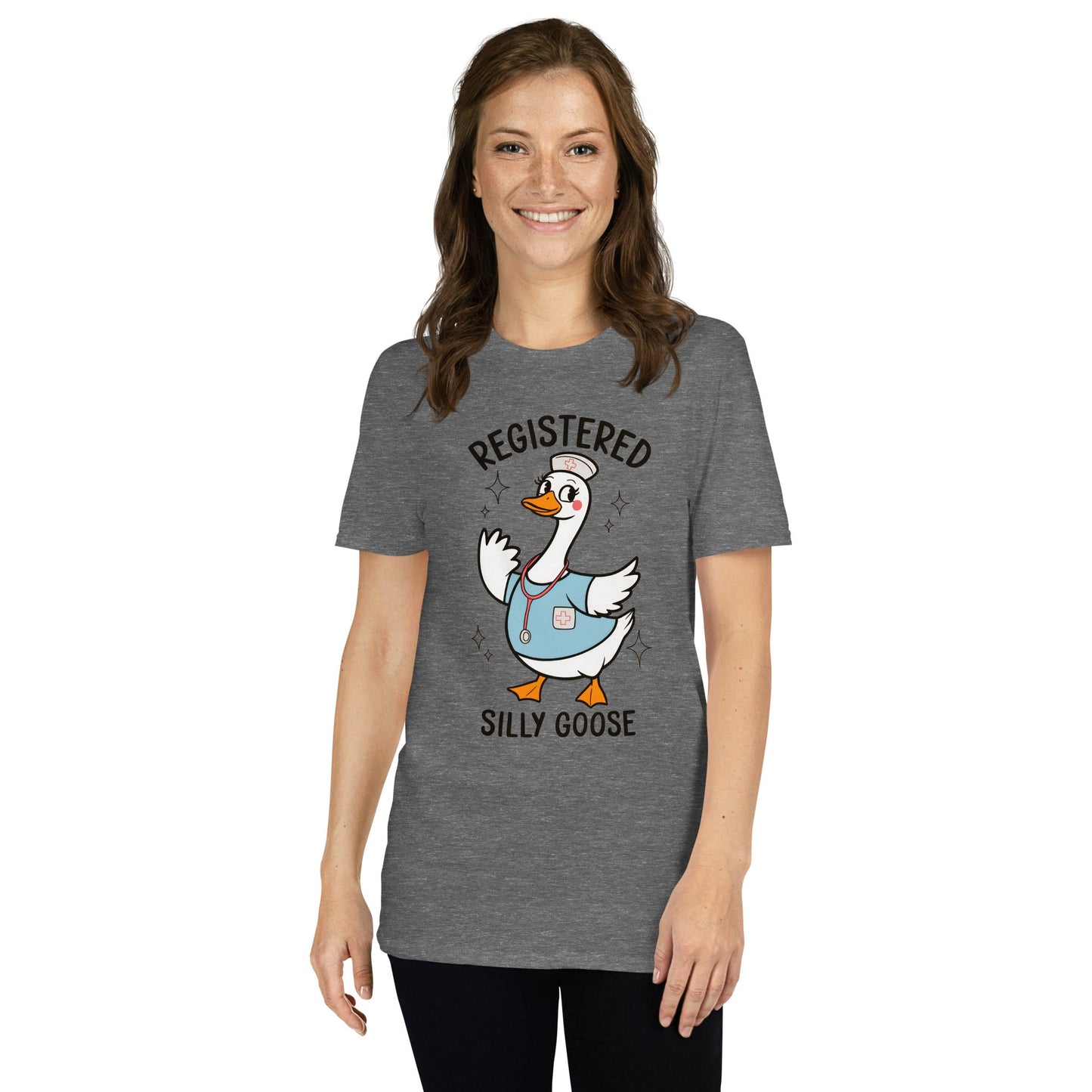 Registered Silly Goose T-Shirt - Graphite Heather - T-Shirts Online