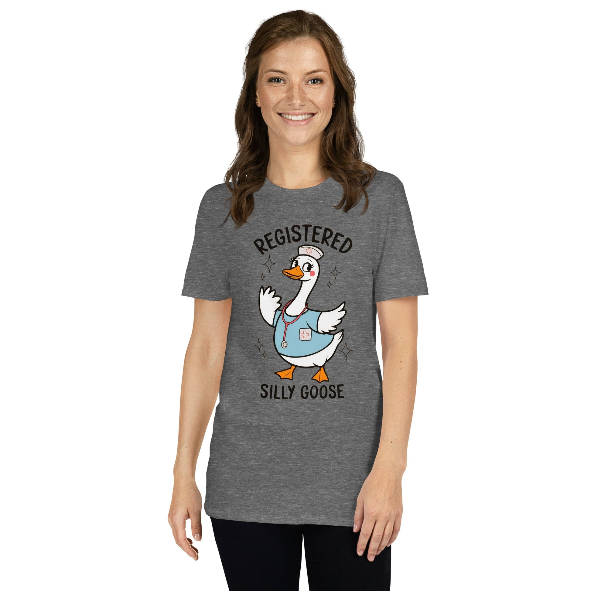 Registered Silly Goose T-Shirt - Graphite Heather - T-Shirts Online