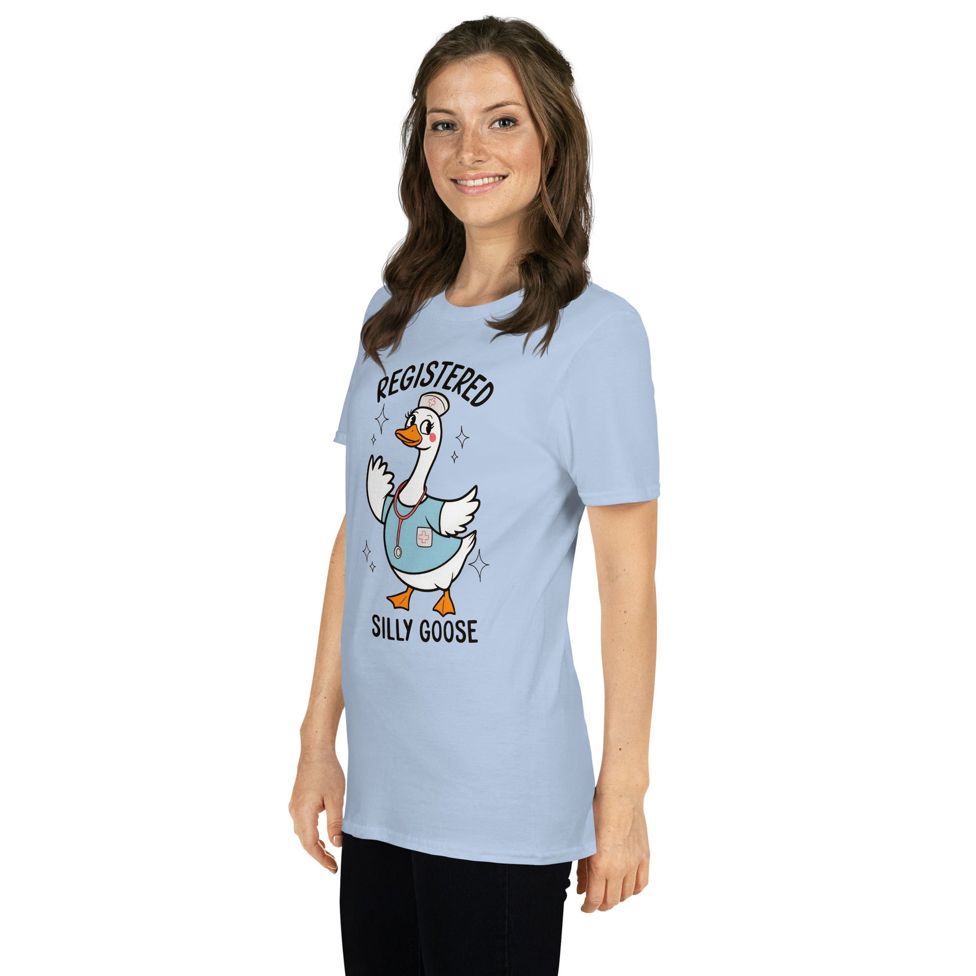Registered Silly Goose T-Shirt - Light Blue - T-Shirts Online