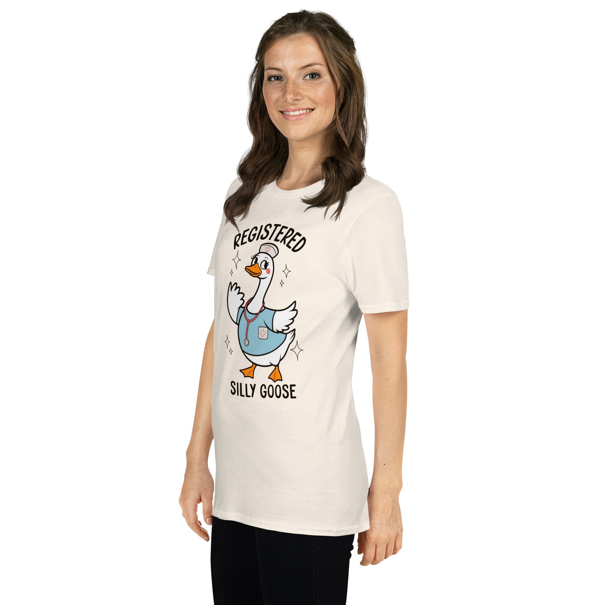 Registered Silly Goose T-Shirt - Natural - T-Shirts Online