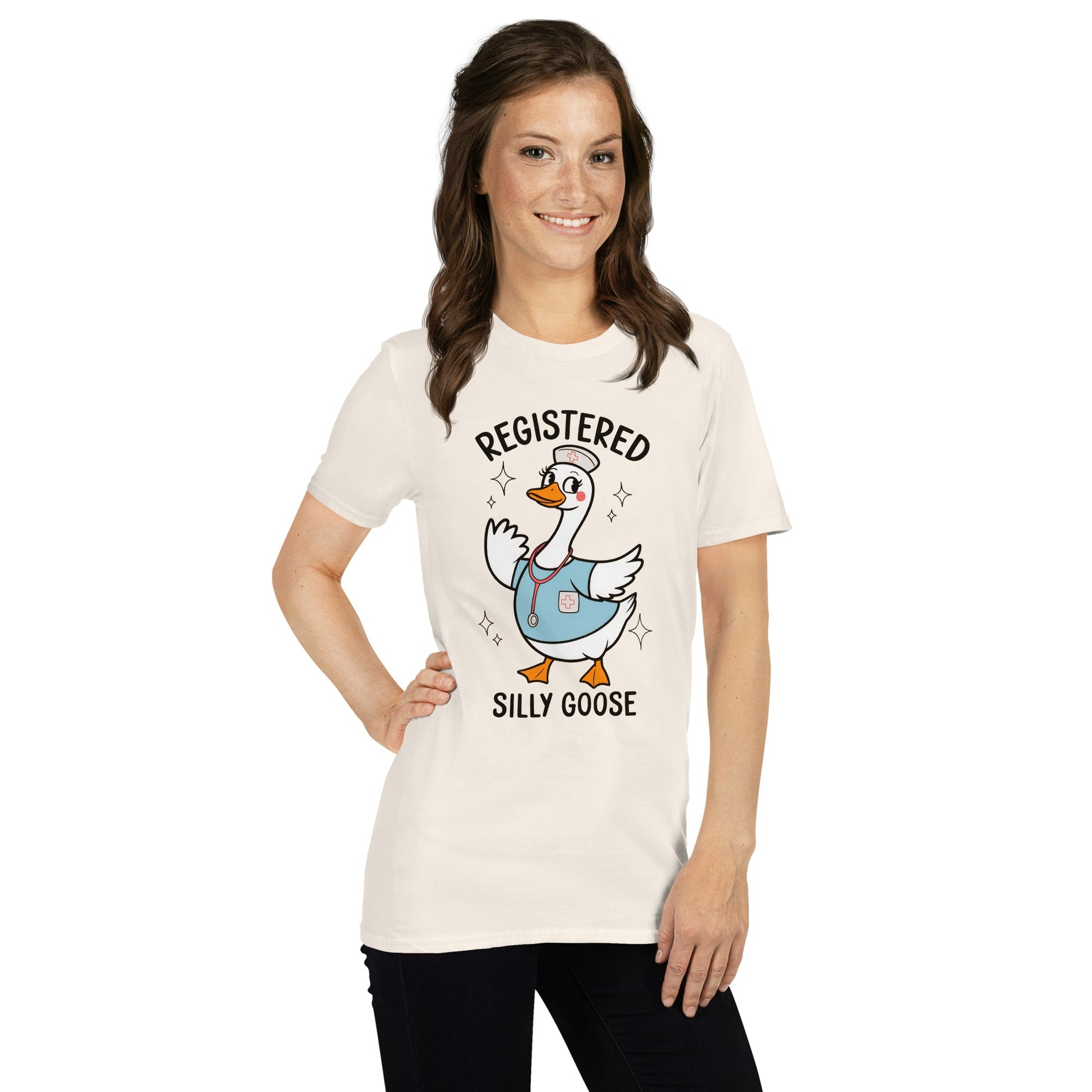 Registered Silly Goose T-Shirt - Natural - T-Shirts Online