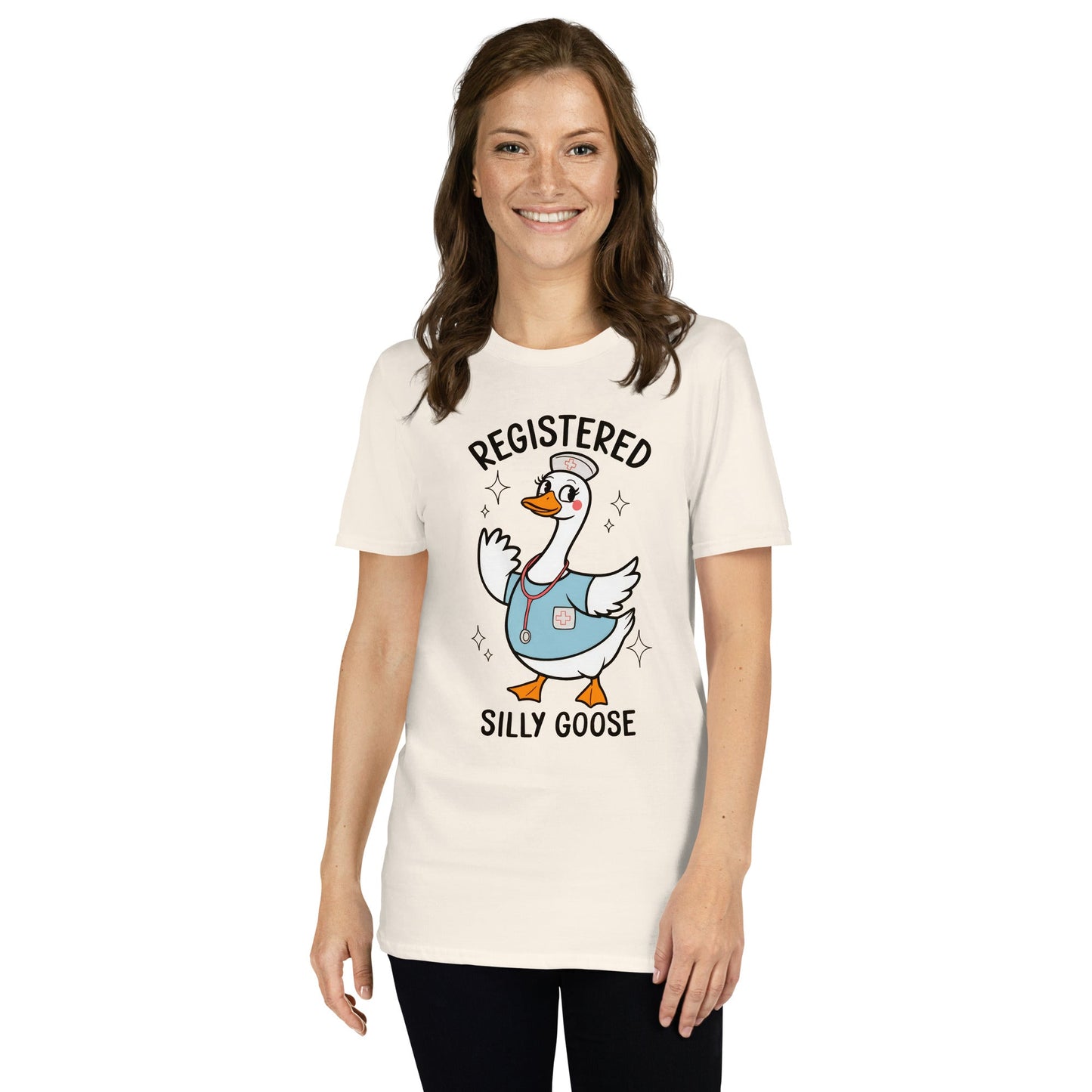 Registered Silly Goose T-Shirt - Natural - T-Shirts Online