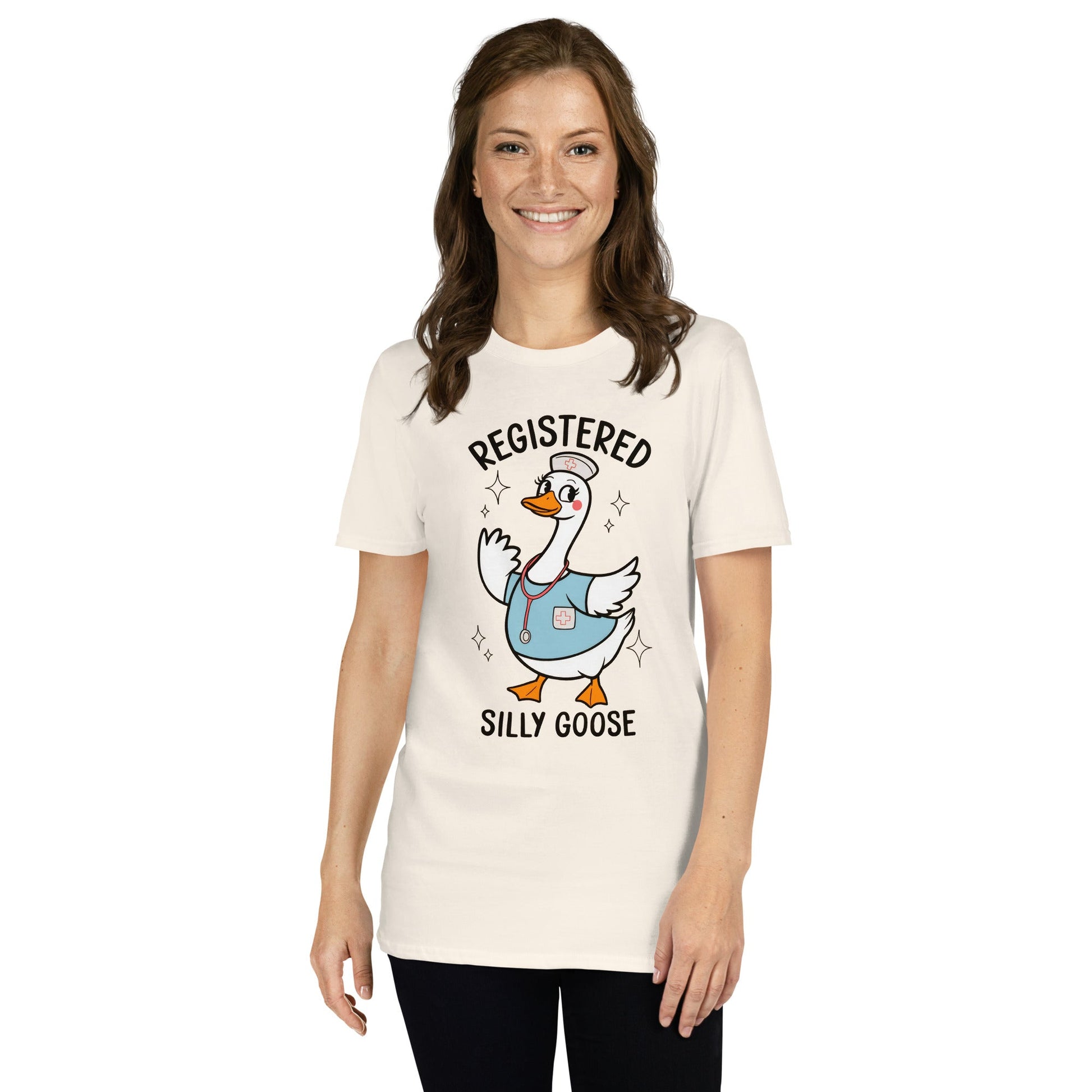 Registered Silly Goose T-Shirt - Natural - T-Shirts Online