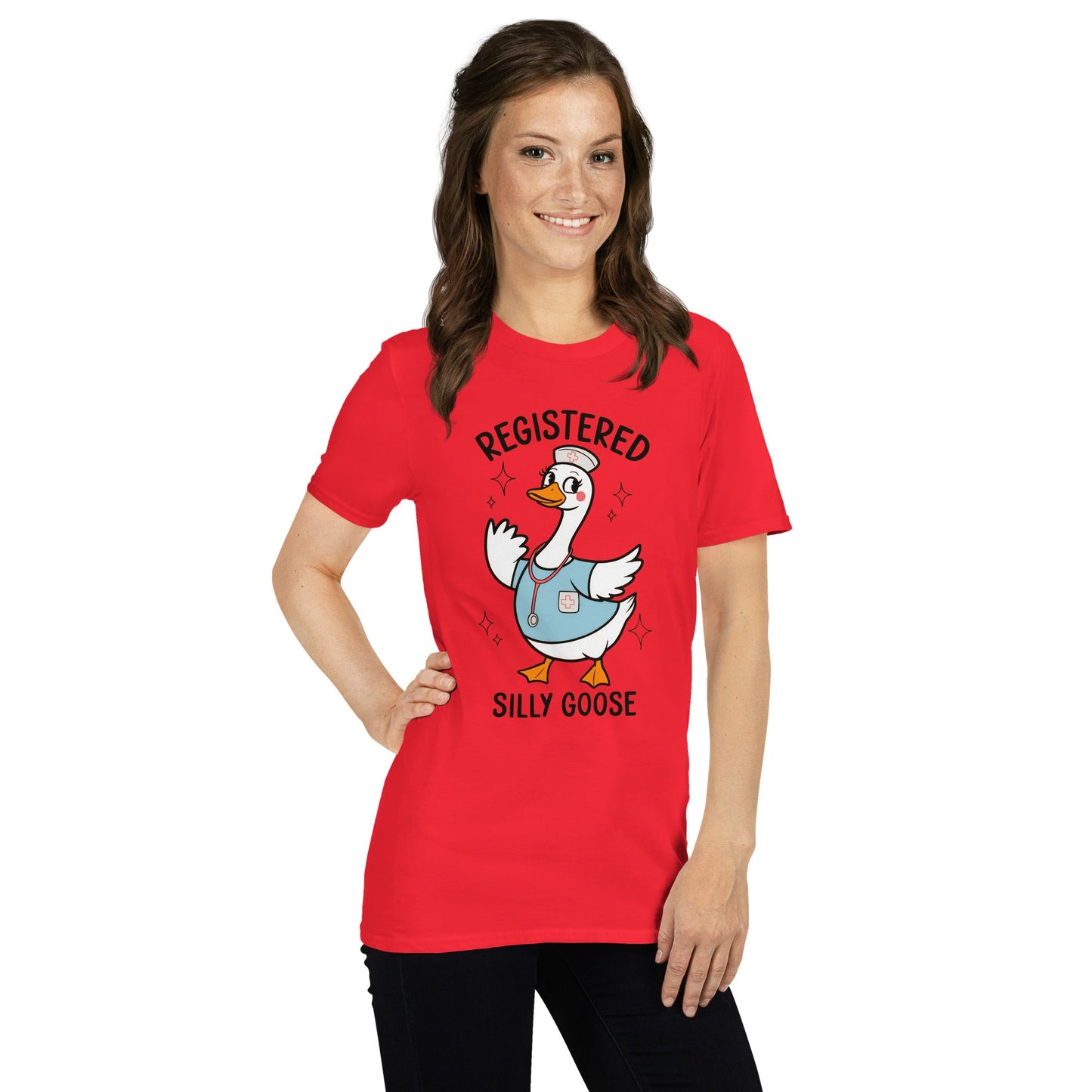 Registered Silly Goose T-Shirt - Red - T-Shirts Online