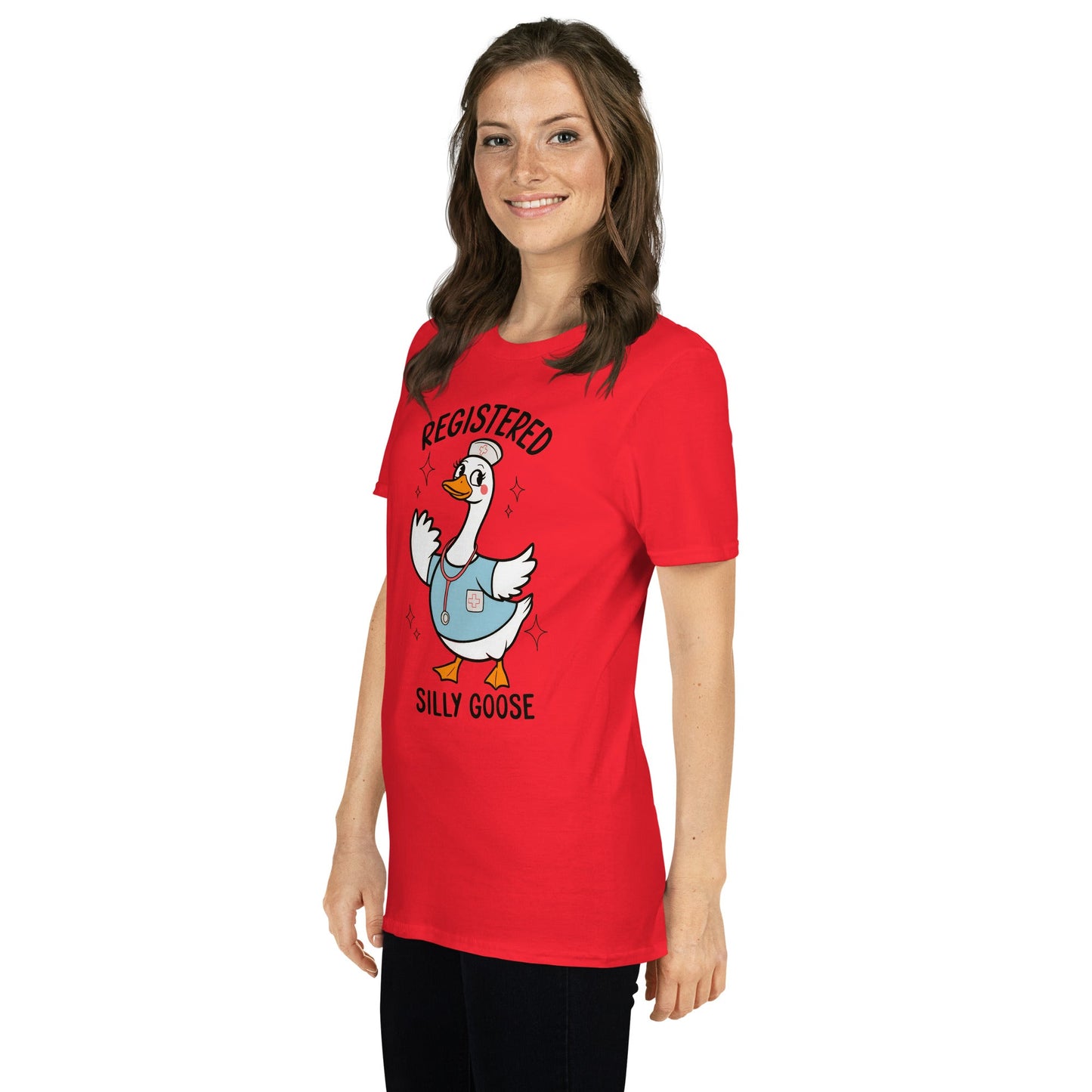 Registered Silly Goose T-Shirt - Red - T-Shirts Online