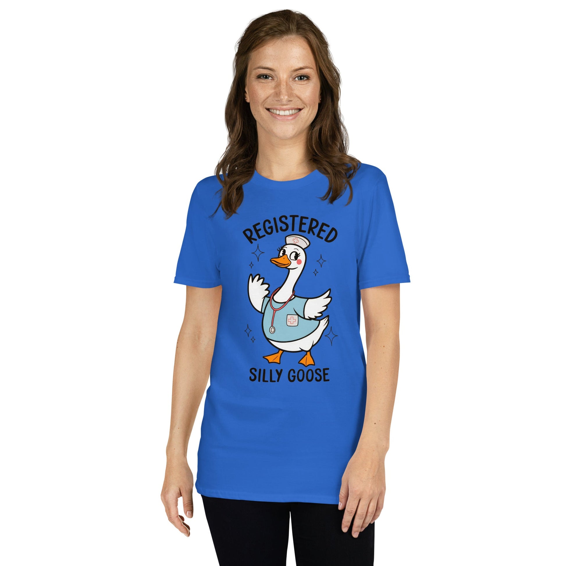 Registered Silly Goose T-Shirt - Royal - T-Shirts Online