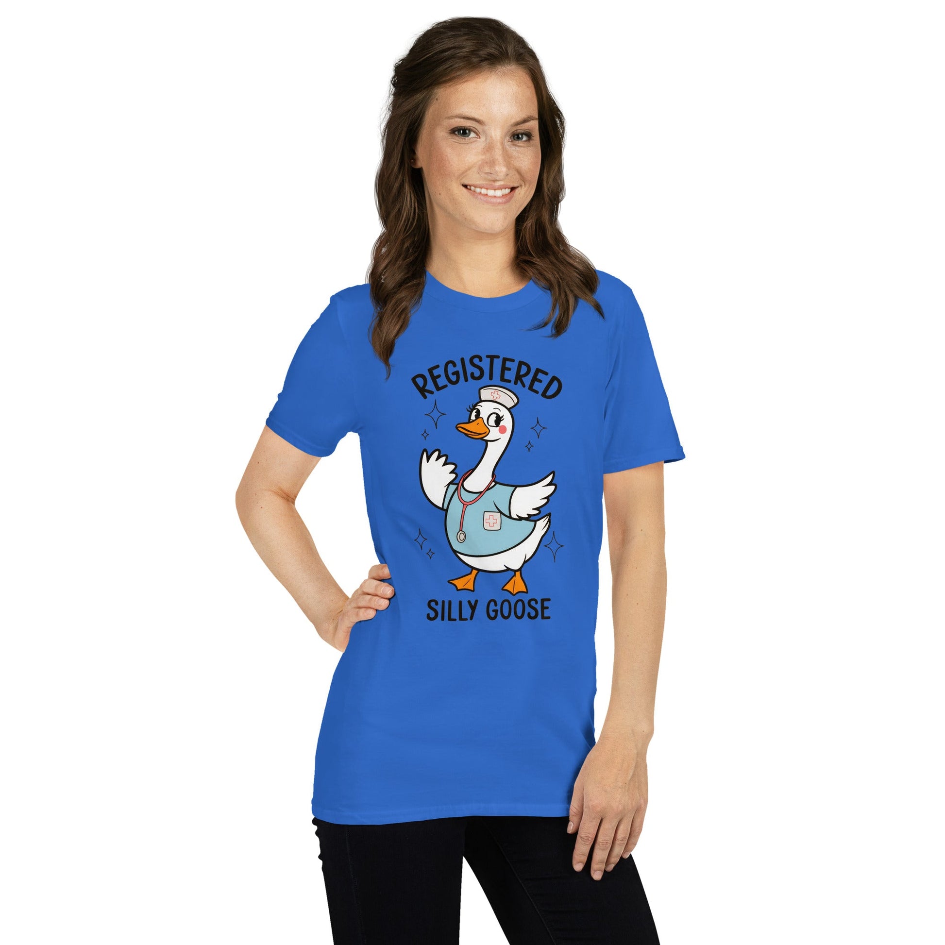 Registered Silly Goose T-Shirt - Royal - T-Shirts Online