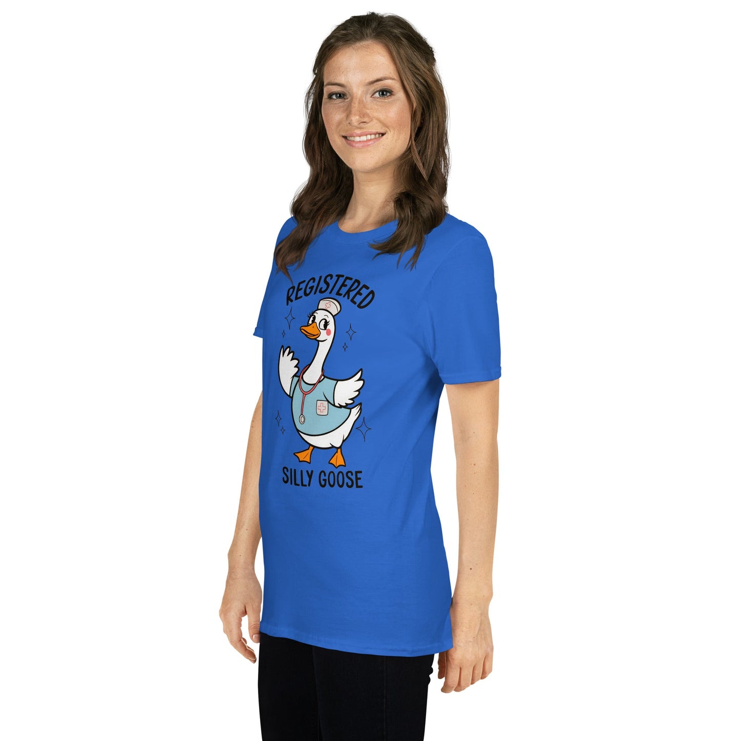 Registered Silly Goose T-Shirt - Royal - T-Shirts Online
