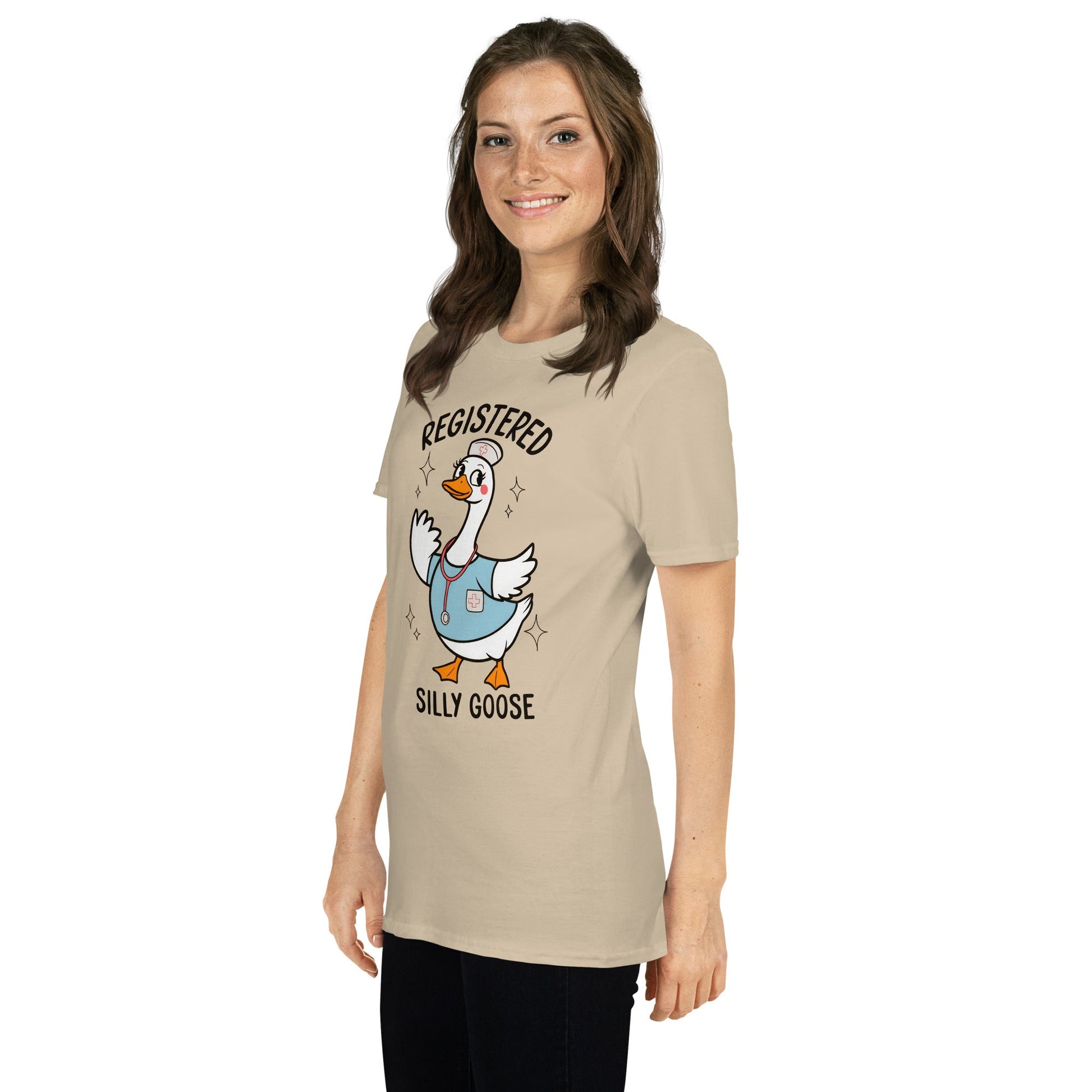 Registered Silly Goose T-Shirt - Sand - T-Shirts Online